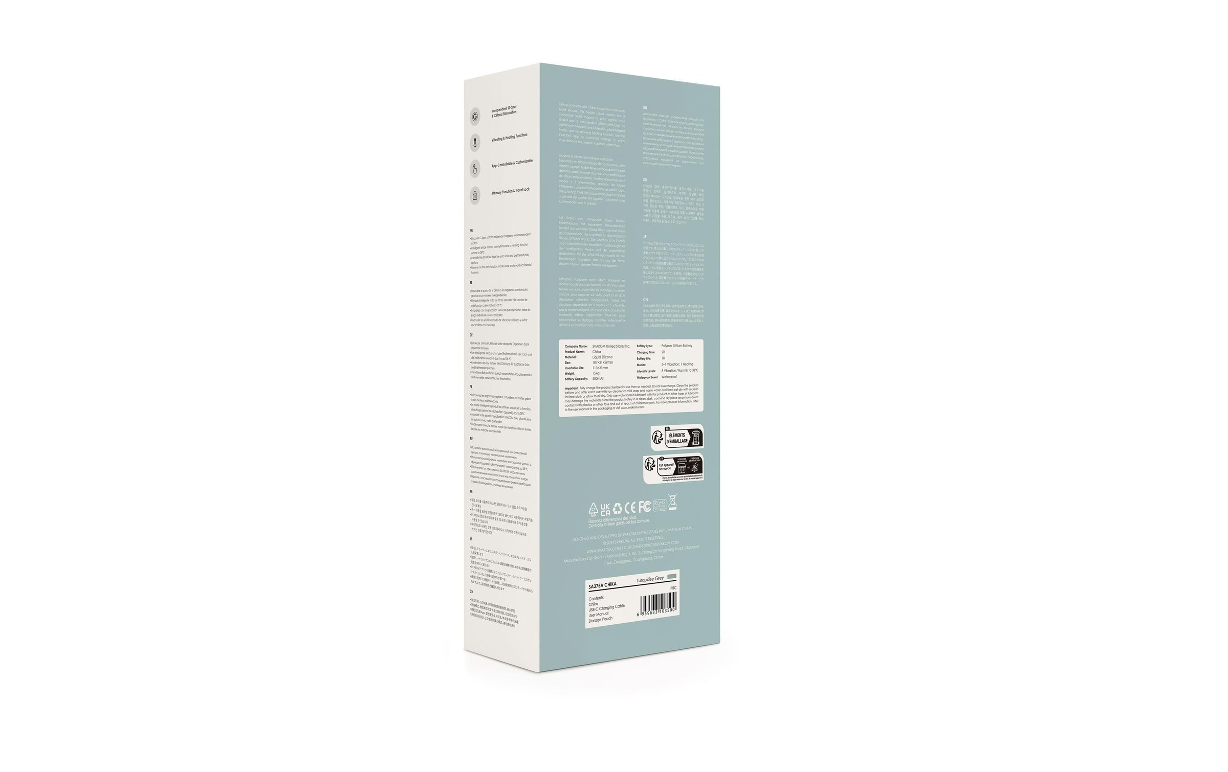 Svakom Vibrator »Chika Tarzan« Chika, beheizbarer Tarzan-Vibrator mit App-Steuerung