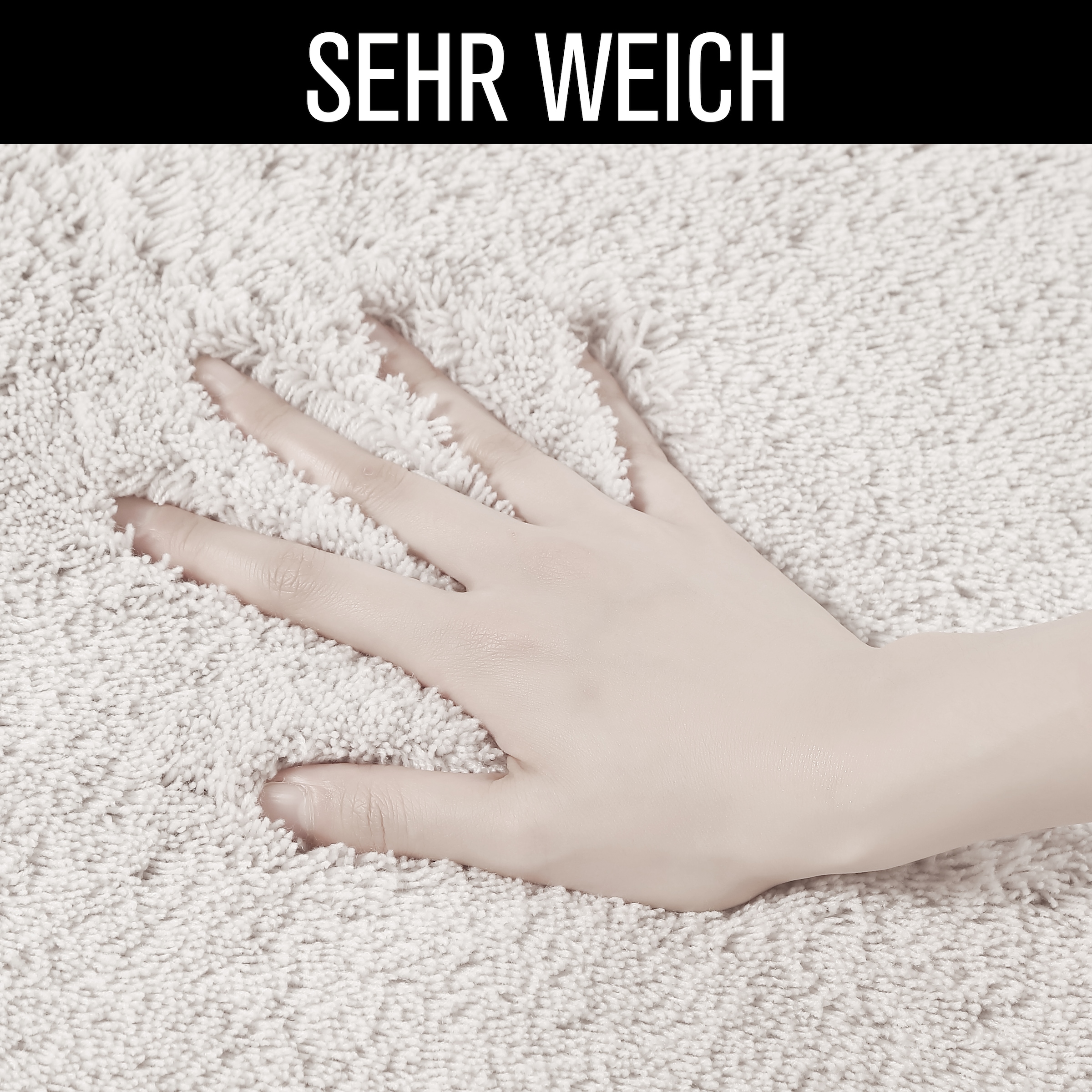 Bruno Banani Badematte »Lana, Badvorleger, Badezimmer Teppich« Höhe 25 mm rutschhemmend beschichtet fussbodenheizungsgeeignet | schnell trocknend | strapazierfähig Badteppich, Badematten, unifarben, auch als 3 teiliges Set & rund