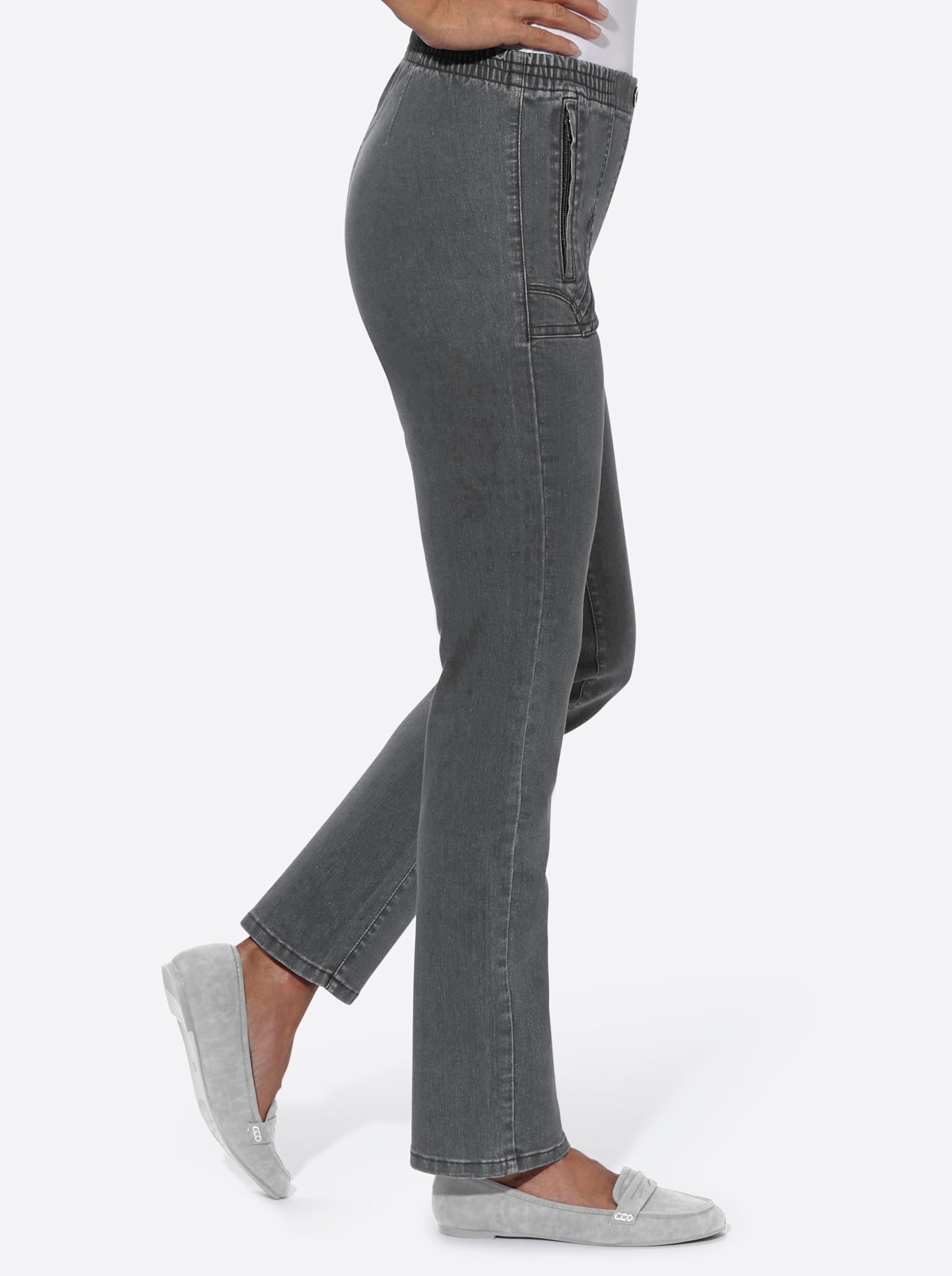 Classic Basics Schlupfjeans, (1 tlg.)