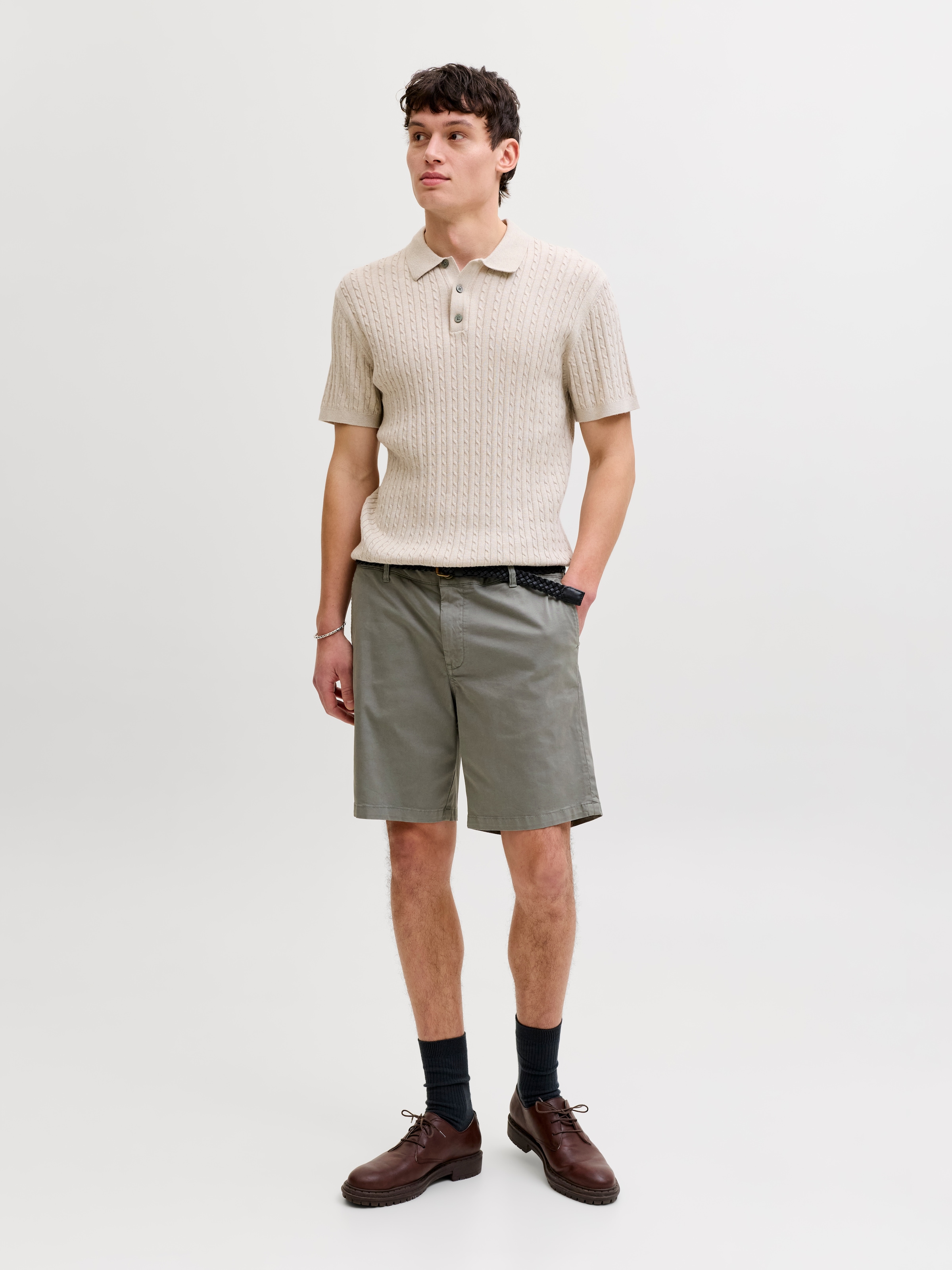 Jack & Jones Short en chino »JPSTACE VANCE CHINO SHORTS REG SN«  mélange coton, coupe décontractée