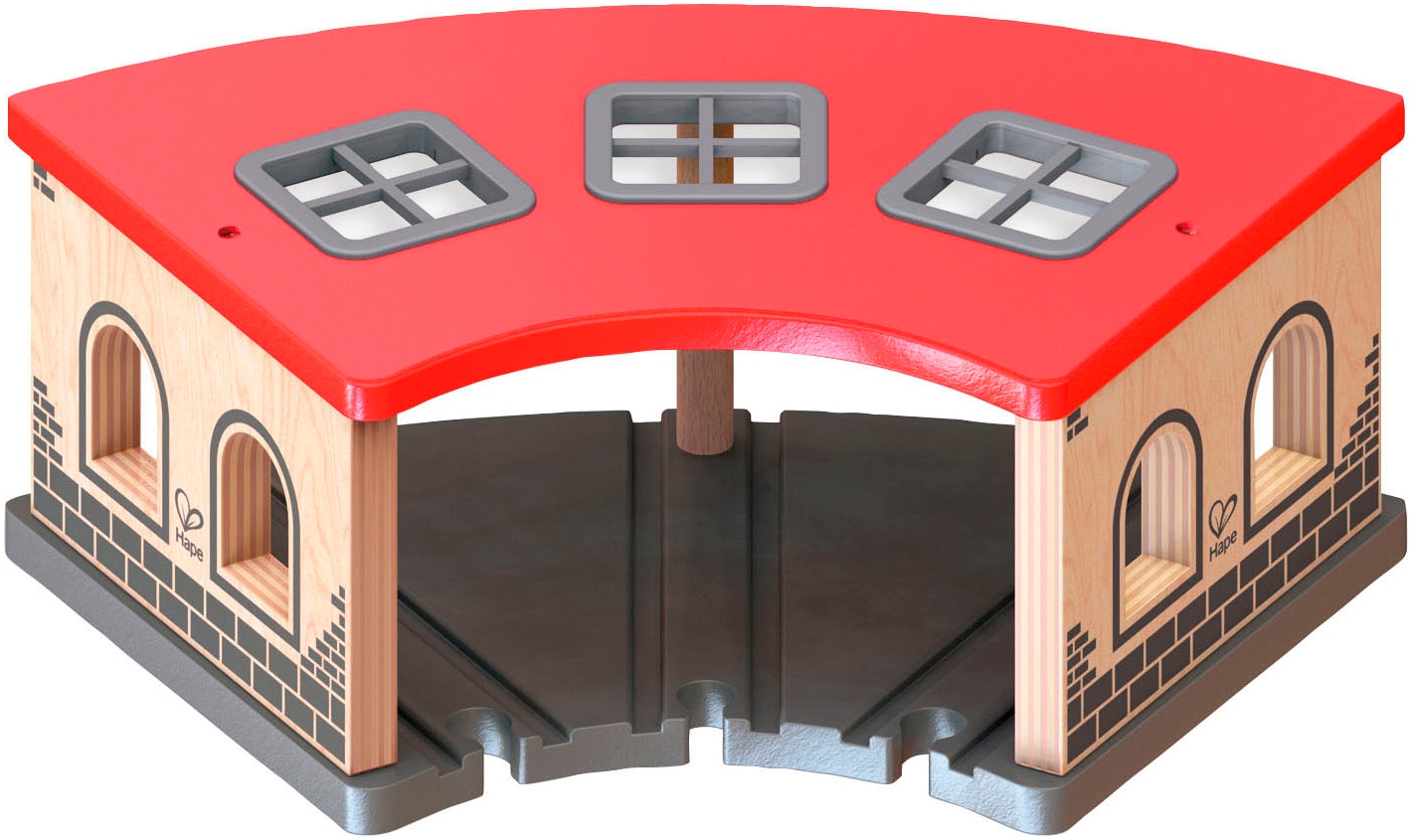 Hape Spielzeugeisenbahn-Gebäude »Grosser Lokschuppen«