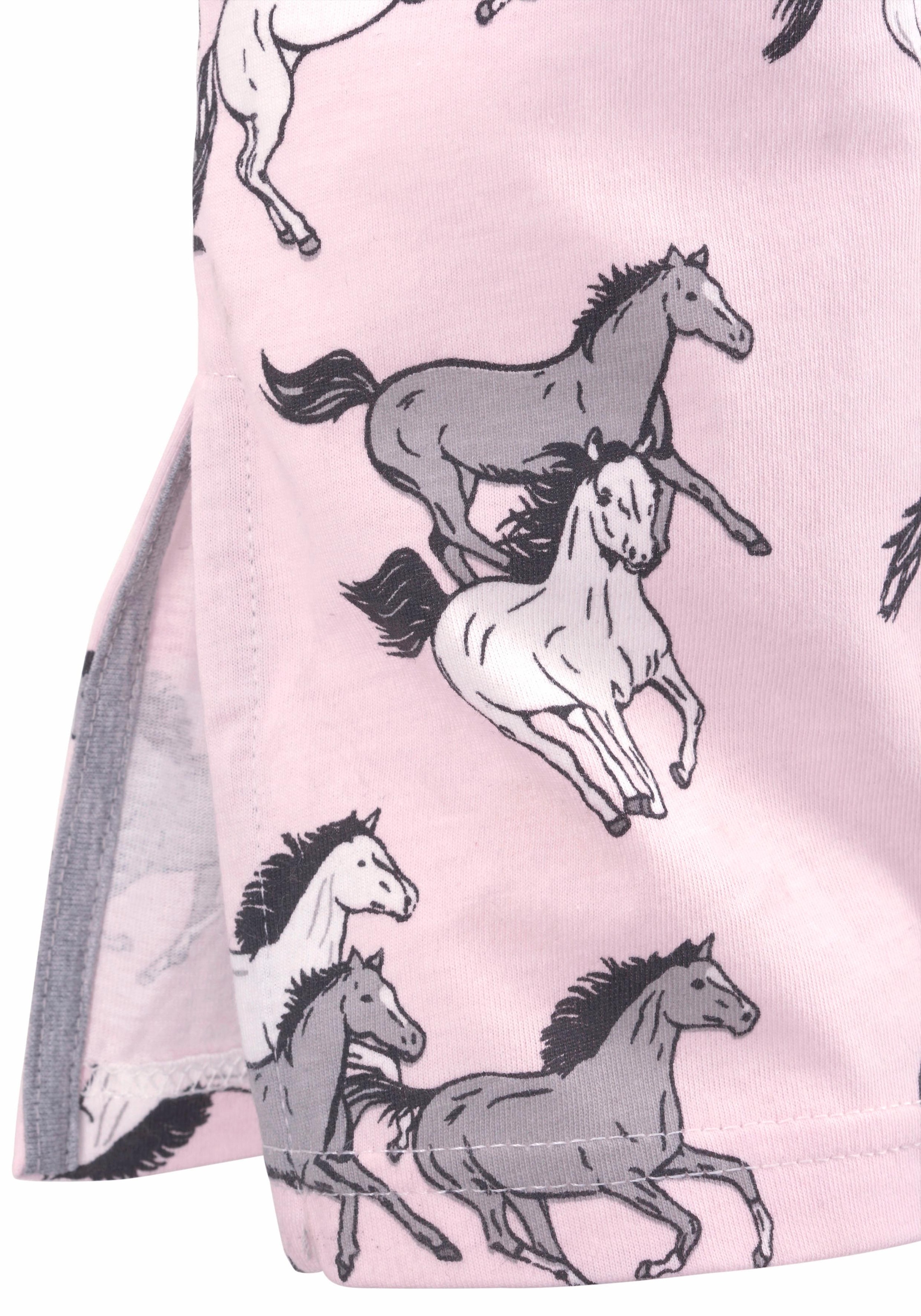 fleur kaufen Trendige Nachthemd, Allover Pferde-Druck Mindestbestellwert ohne mit petite