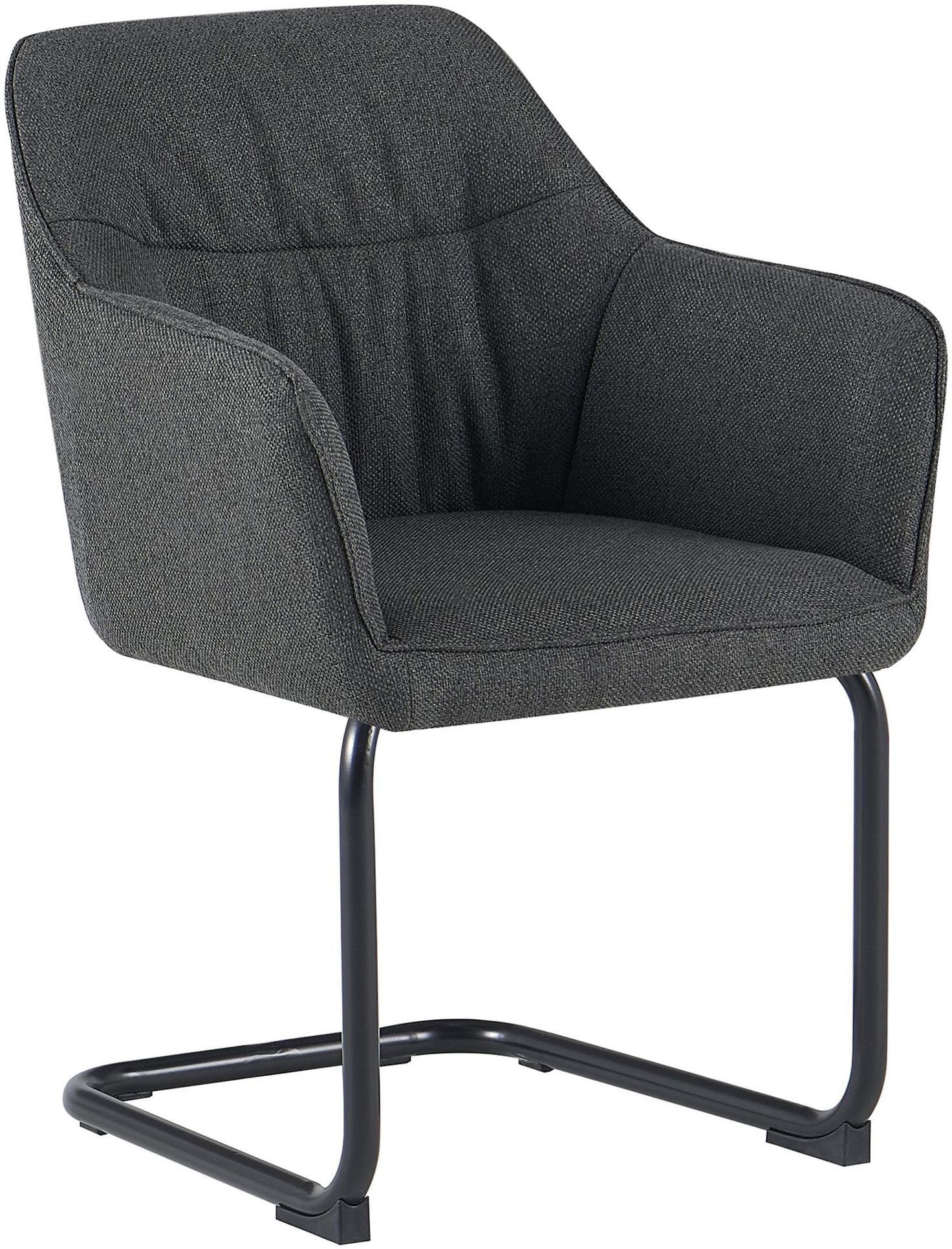 GOODproduct Chaise cantilever »Elba« (Set) 2 cuisgemütlicher Stuhl / Sessel, 180 Grad drehbar, Auto Return, Webstoff