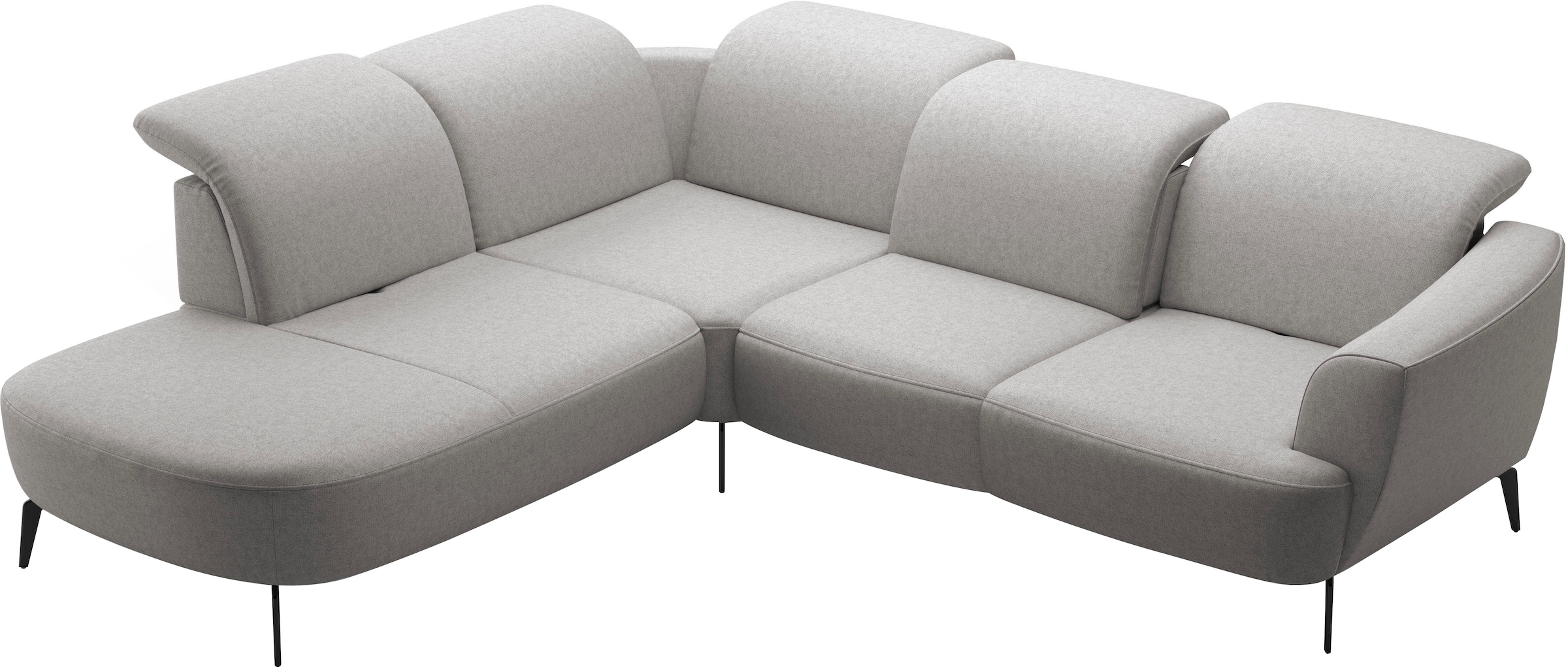 sit&more Canapé d'angle »Zoe« ink.Sitztiefenverstellung, wahlweise mit Kopfteilverstellung