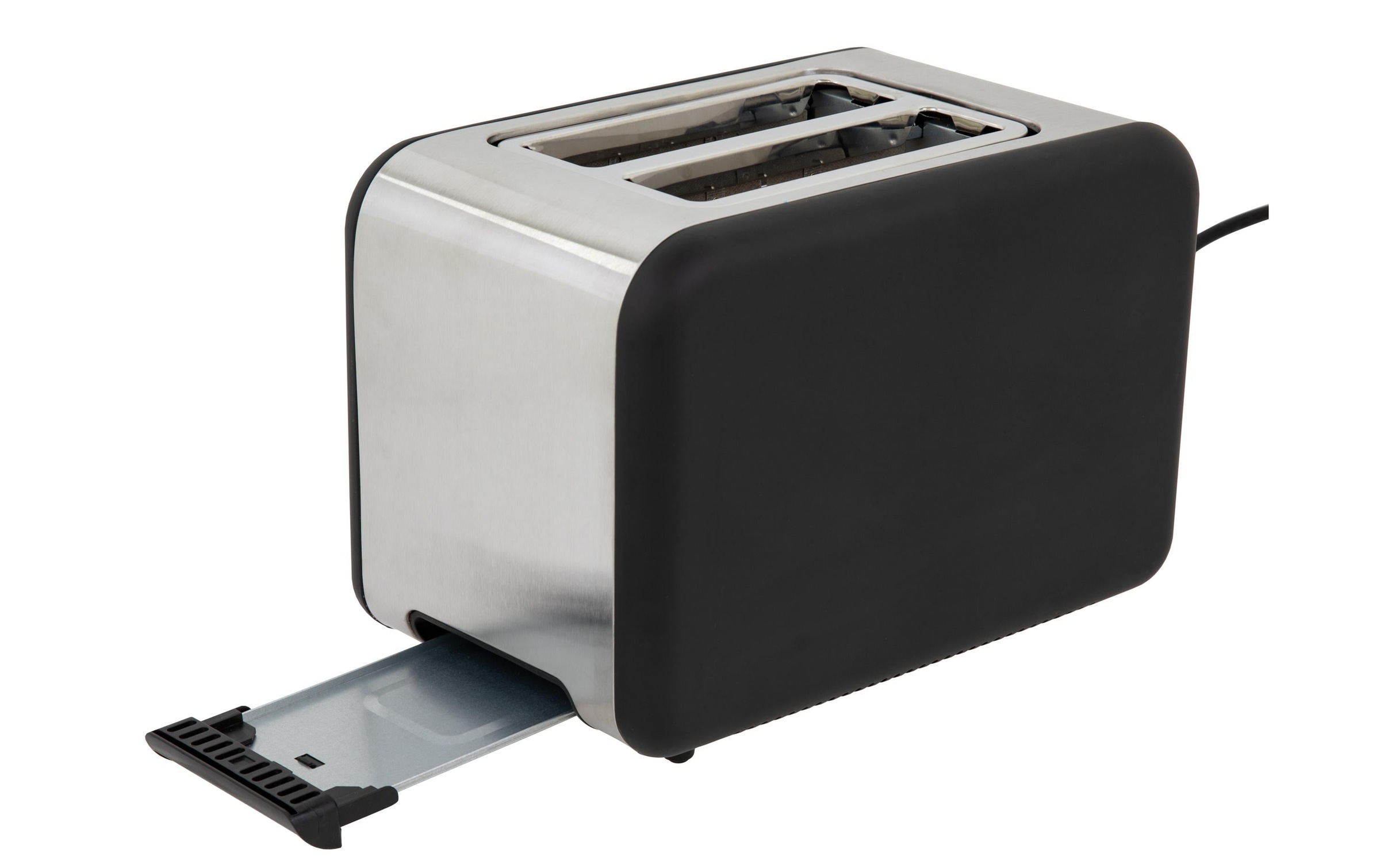 FURBER Toaster »Toaster Schwarz/Holz«, für 2 Scheiben, 850 W