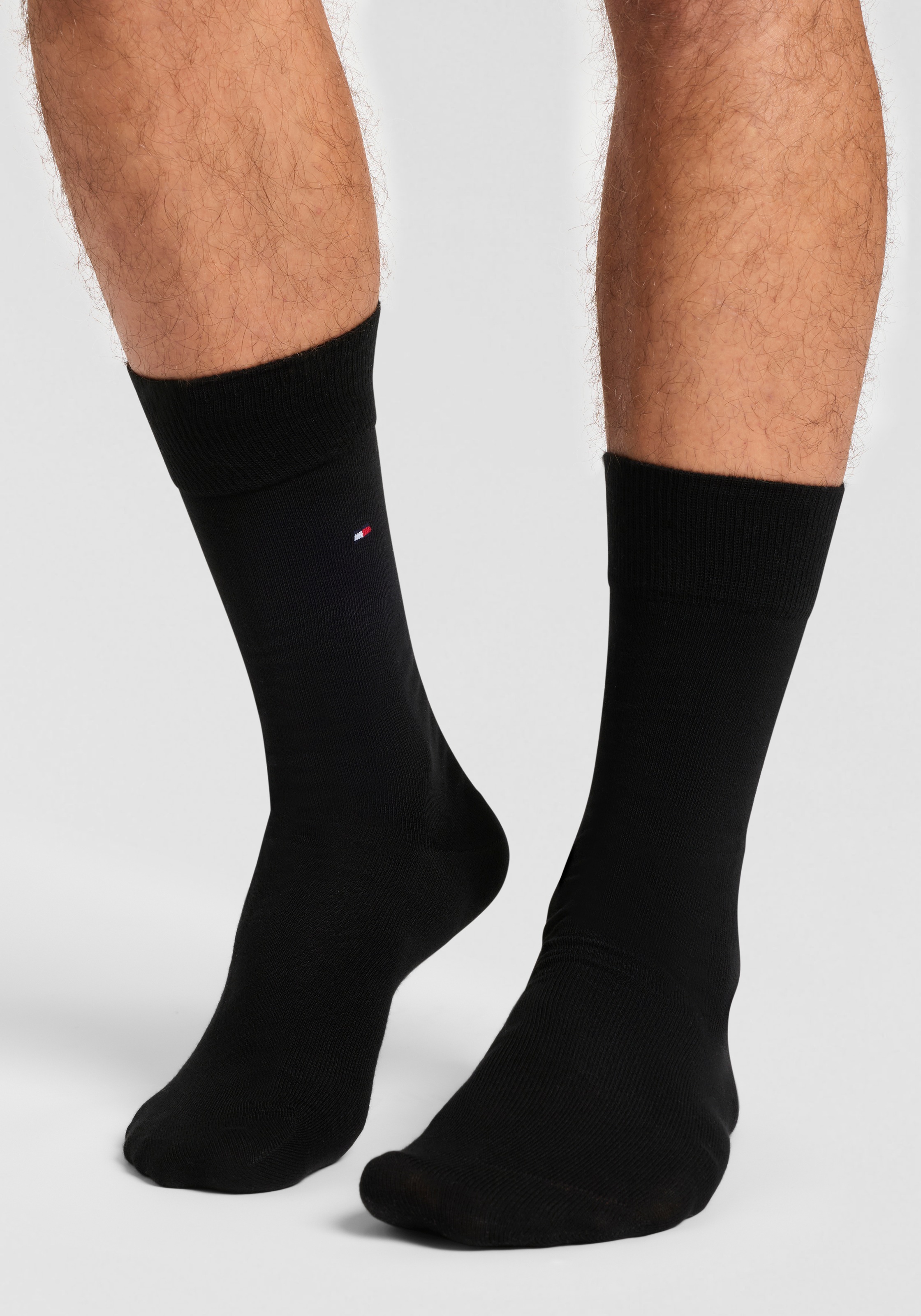 Tommy Hilfiger Socken »TH MEN SOCK 6P ECOM« Packung, 6 Paar, 6 Paar tlg. Gekämmte Baumwolle, atmungsaktiv, druckfreier Bund