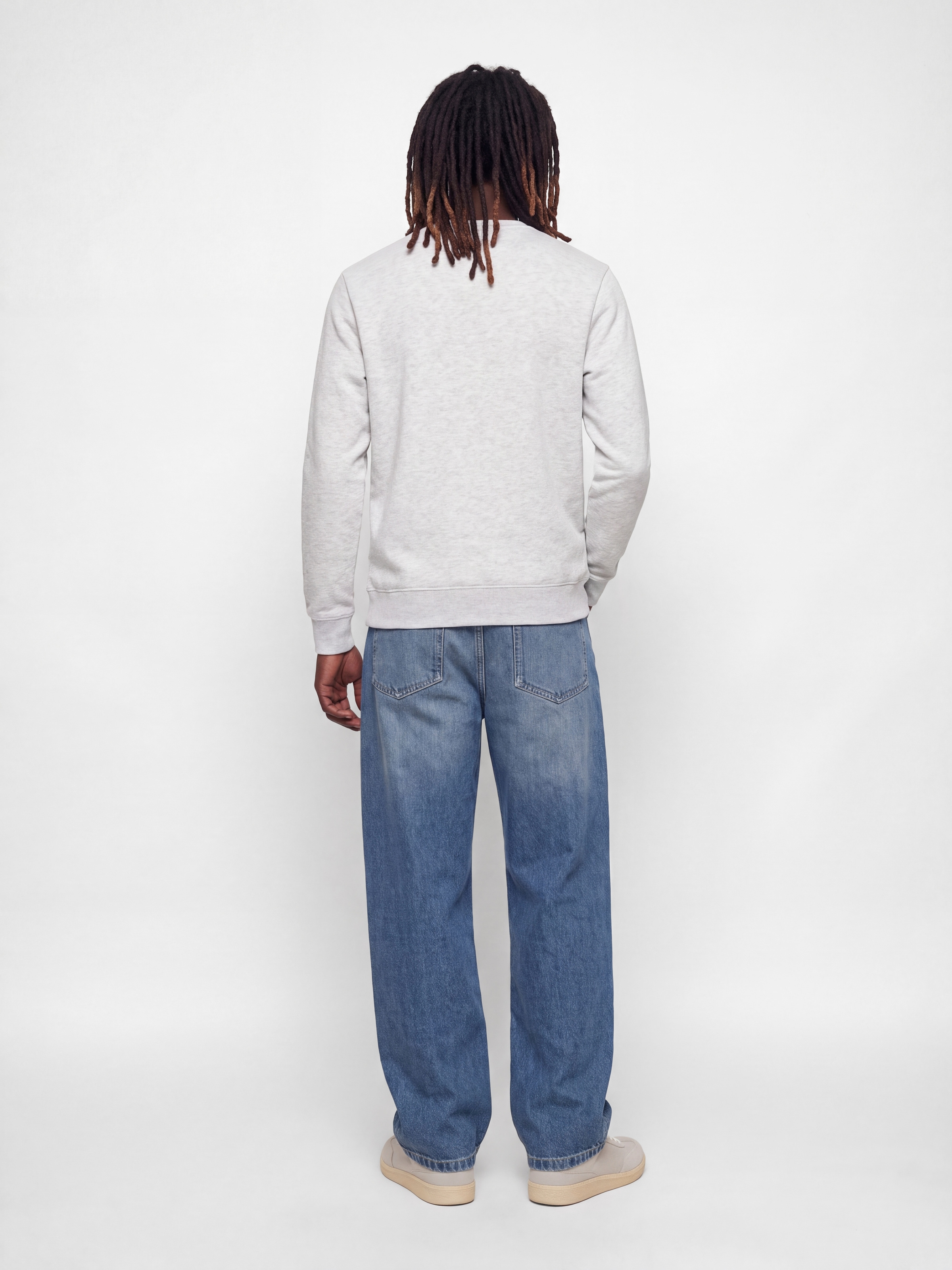 Jack & Jones Sweat-shirt »JJMUNK SWEAT CREW NECK«, mélange de matériaux, coupe normale
