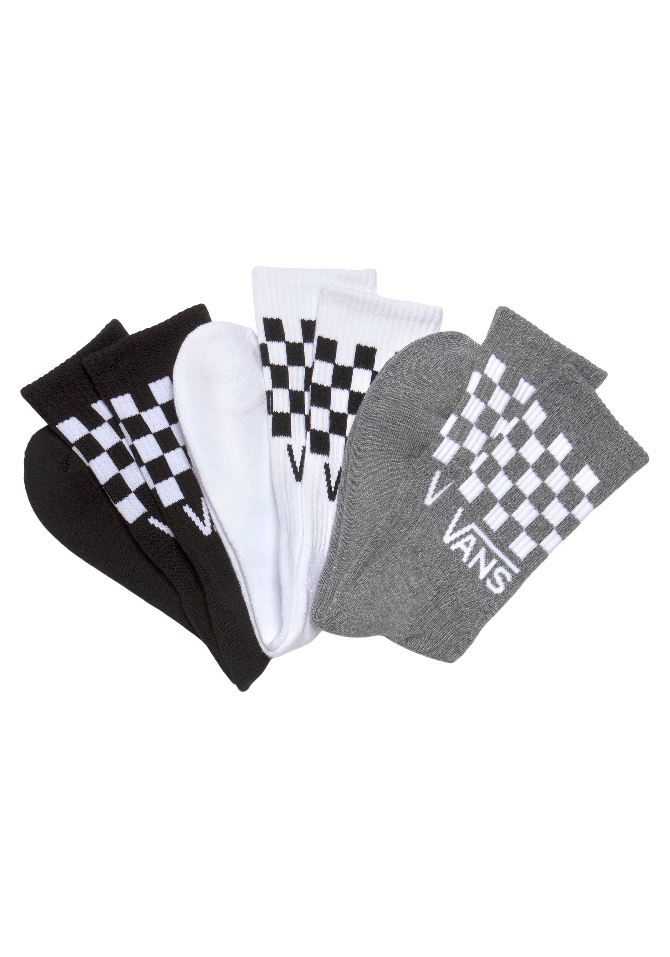 Freizeitsocken »VN000F0WY281 CLASSIC CHECK CREW«, mit Waffelmuster