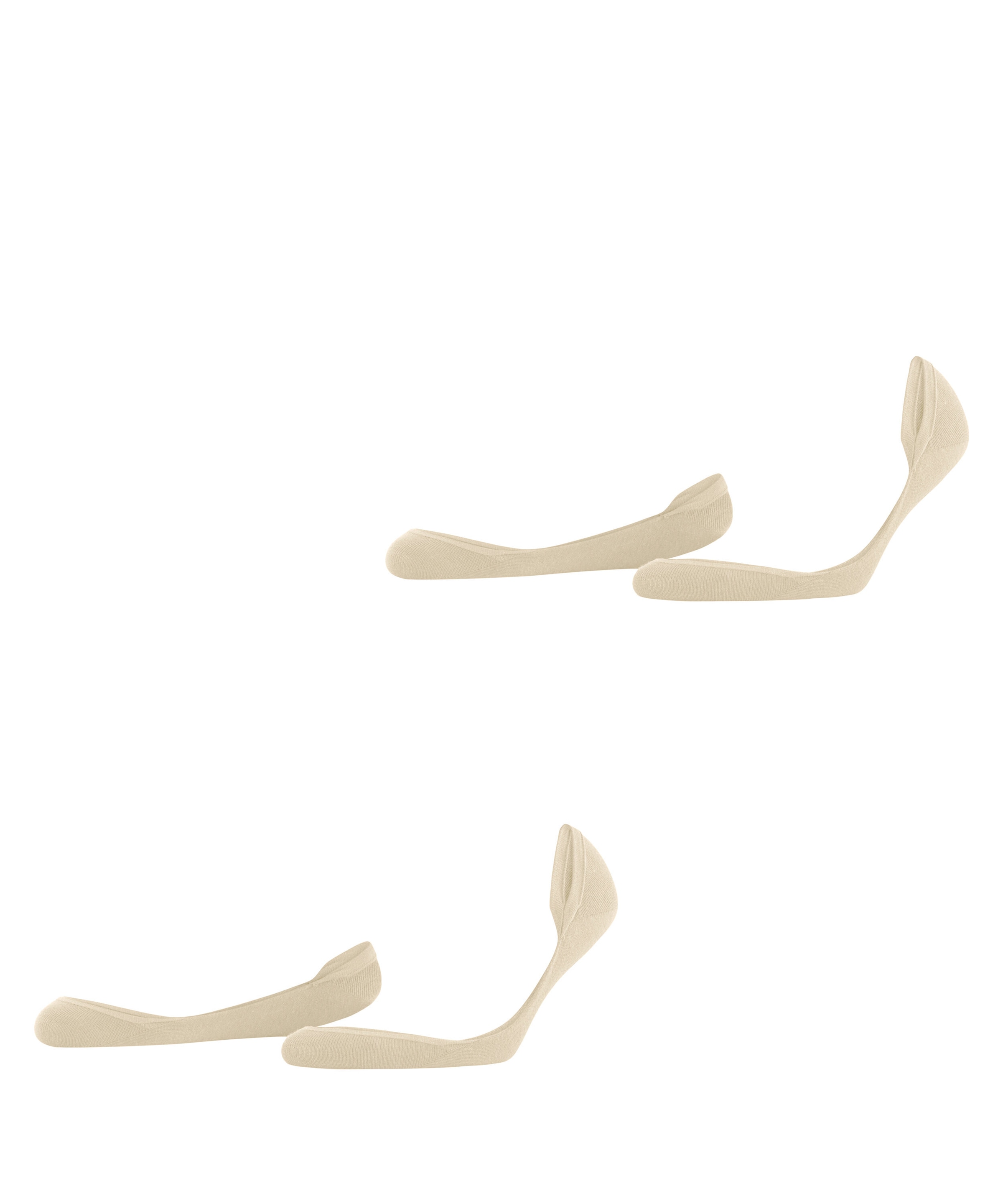 Esprit Füsslinge »Solid Low« 2 Paar,  elegant, verstärkt und aus weicher Baumwolle, dünn, Anti-Slip