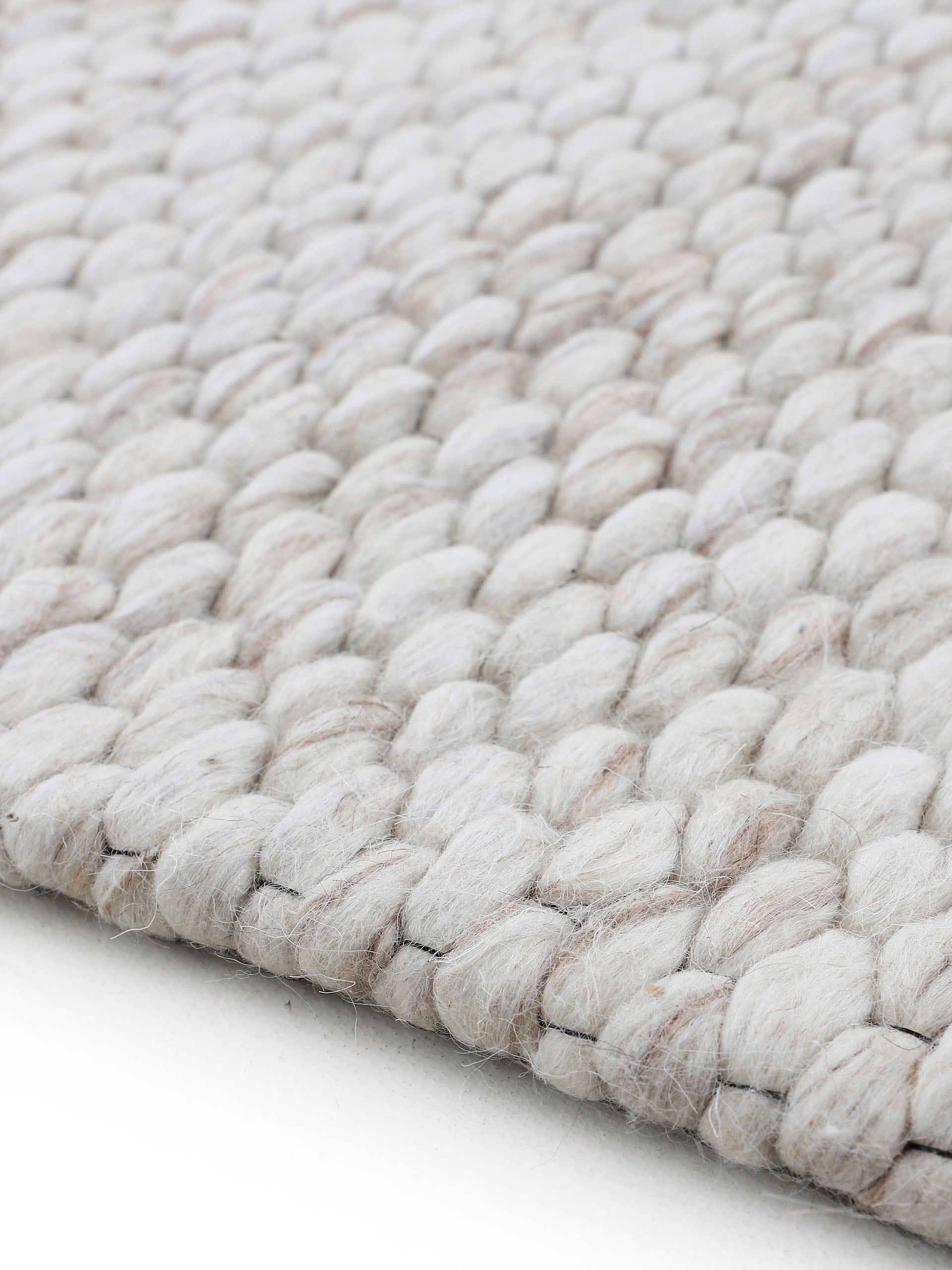 carpetfine Läufer »Sina«, rechteckig, 14 mm Höhe, Handweb Teppich, reine Wolle, meliert, handgewebt, weich & kuschelig