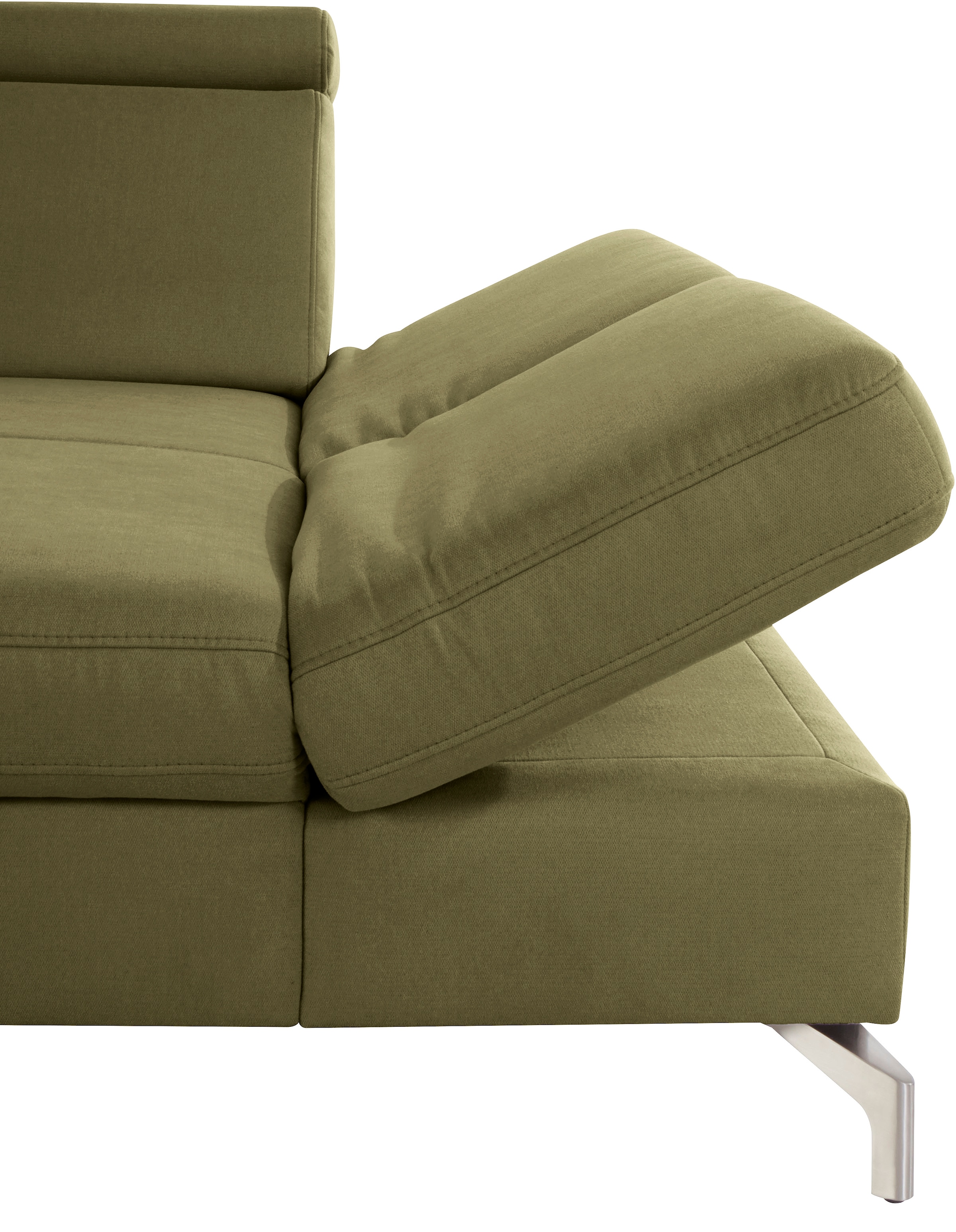 sit&more Ecksofa »Brisbane L-Form«, Fusshöhe 12 cm, inklusive Sitztiefen-, Armteil- und Kopfteilverstellung