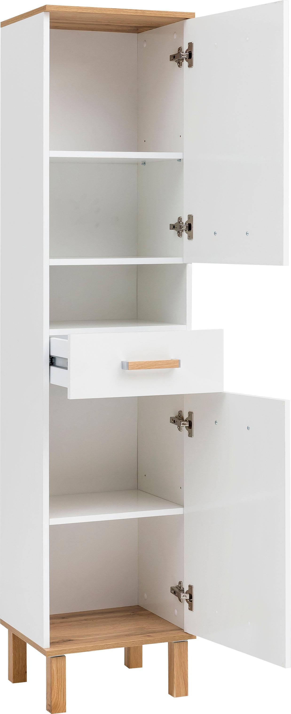 Schildmeyer Hochschrank »Padua« Füsse aus Massivholz