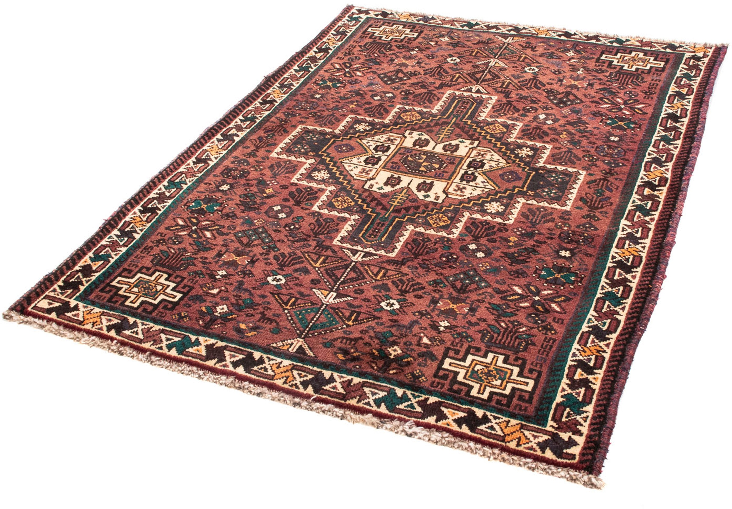 Image of morgenland Orientteppich »Perser - Nomadic - 147 x 107 cm - dunkelbraun«, rechteckig, 10 mm Höhe, Wohnzimmer, Handgeknüpft, Einzelstück mit Zertifikat bei Ackermann Versand Schweiz