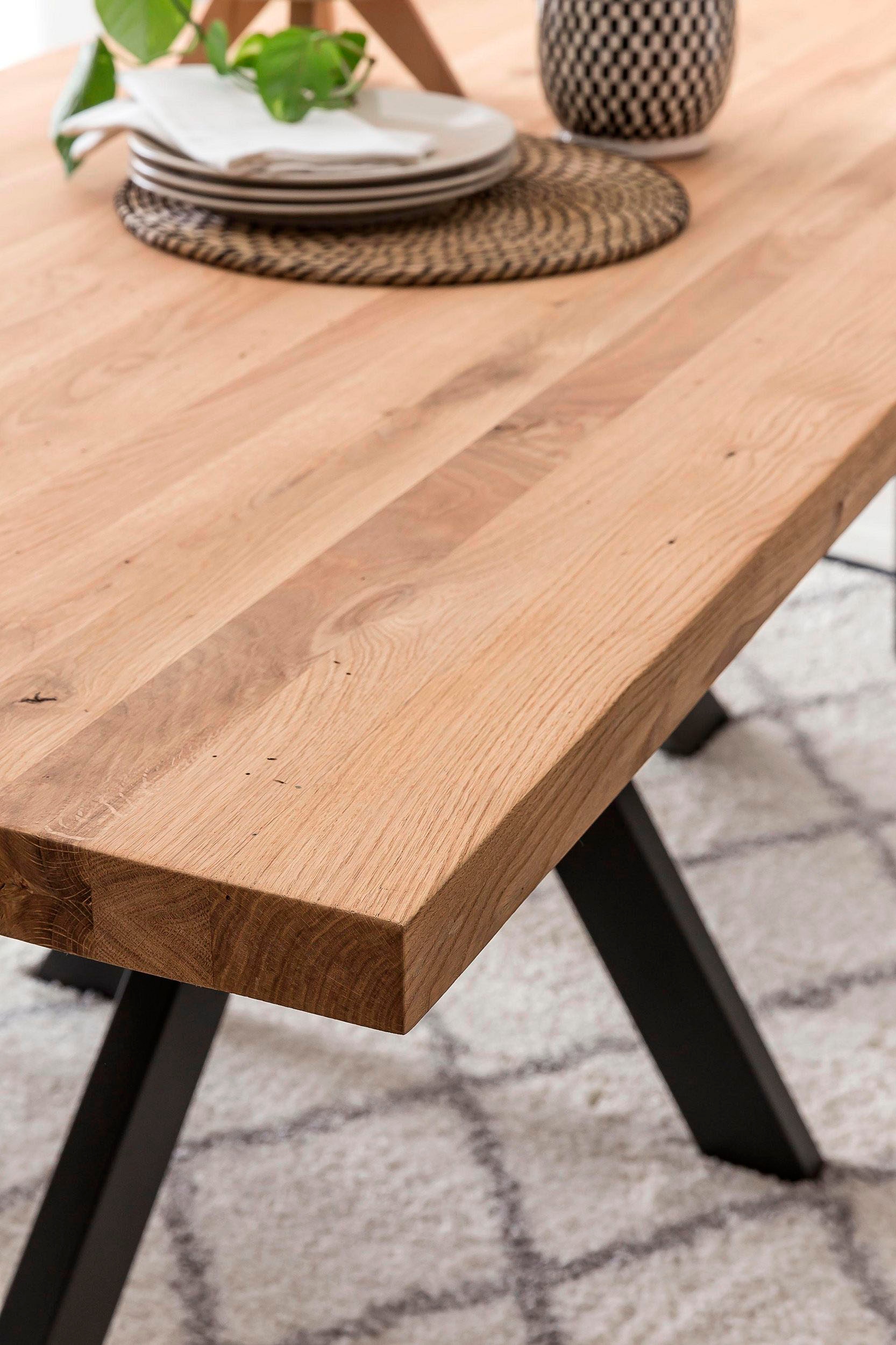 Home affaire Table de salle à manger »New York« avec pied moderne en forme d’araignée