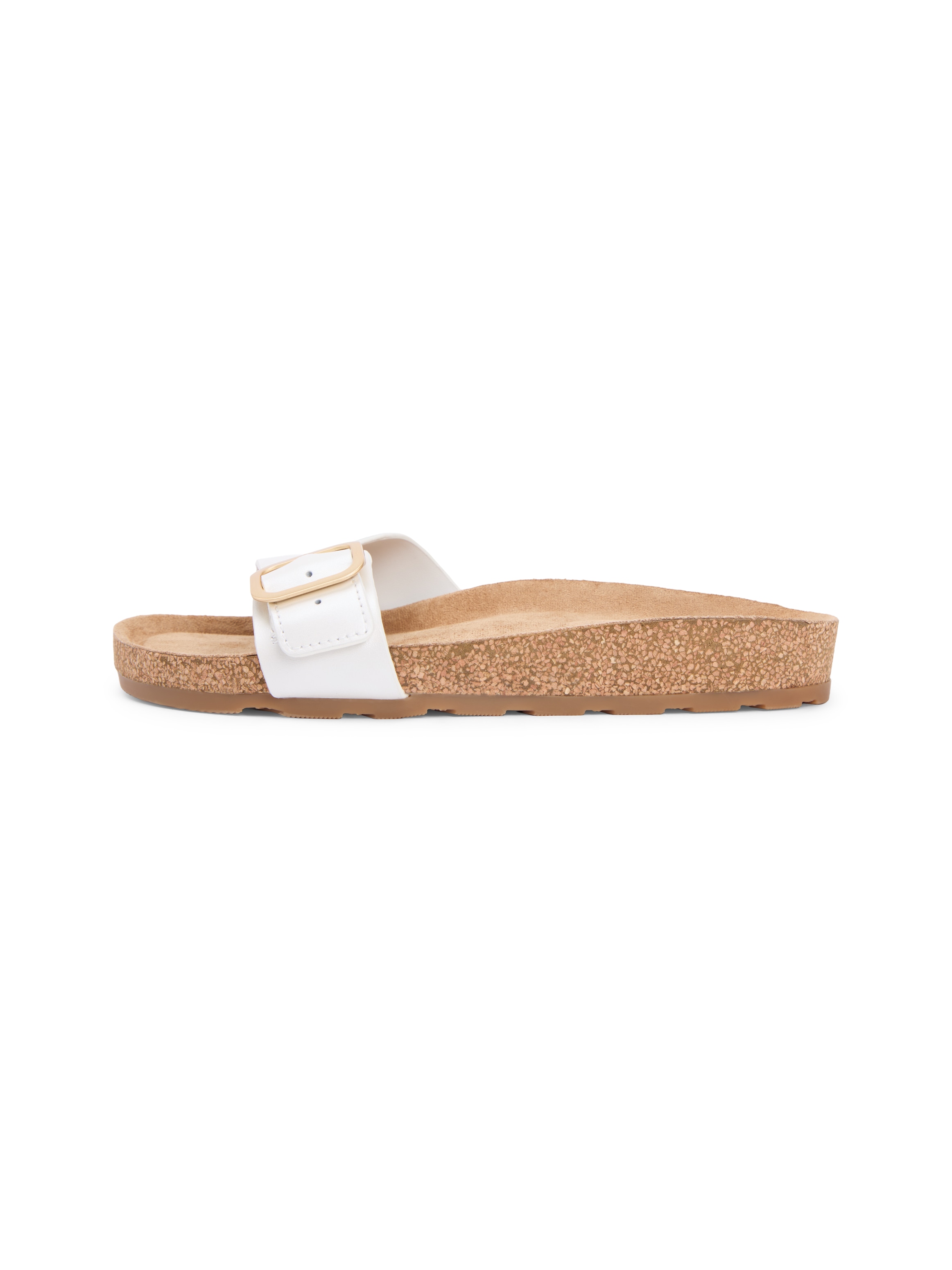 Tommy Hilfiger Pantolette »TH CLASSIC CORK SANDAL PEARL LTH«  Strandschuh, Pool Slides, Flat mit Logoemblem