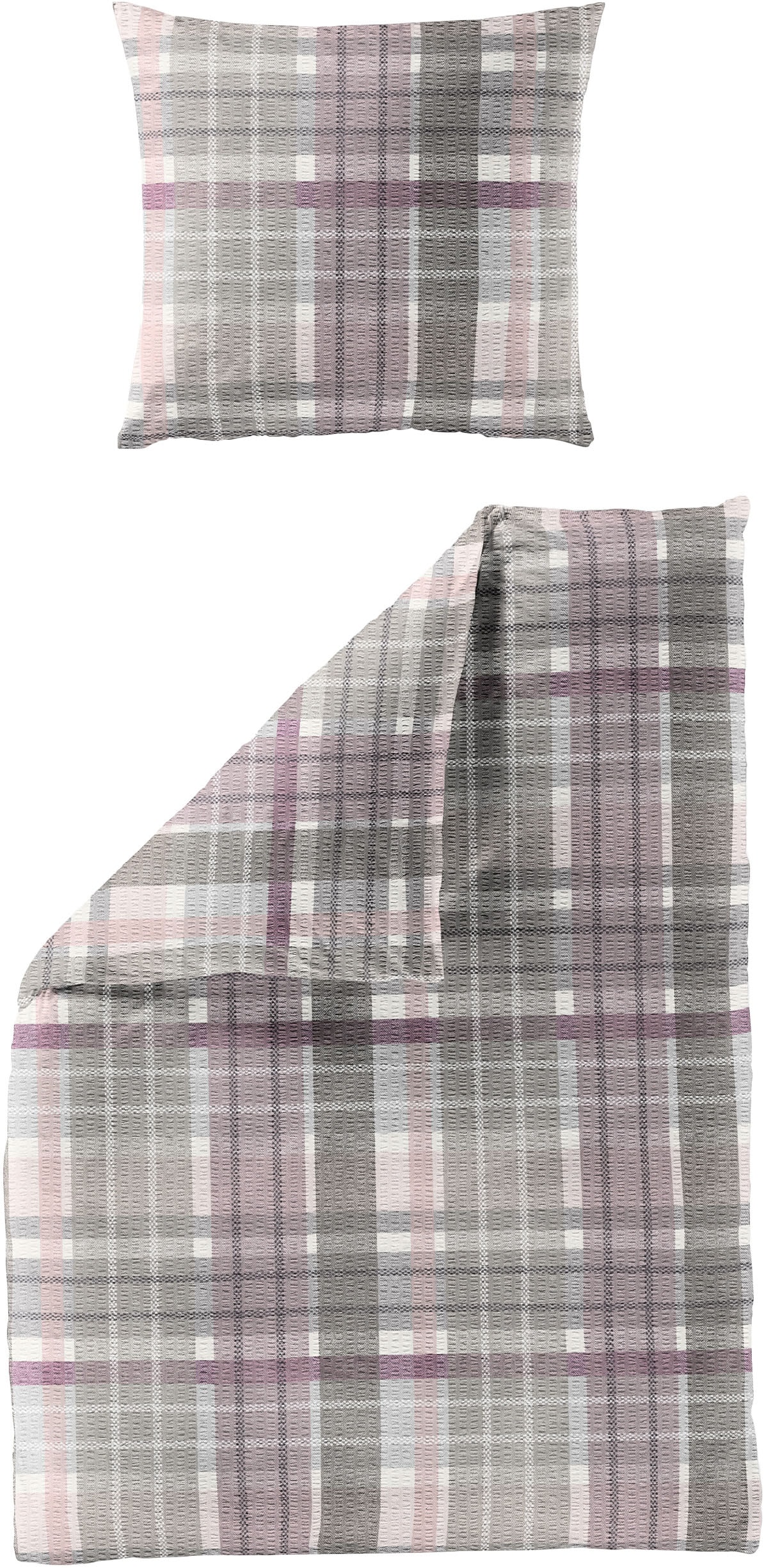 Image of BIERBAUM Bettwäsche "Bettwäsche 4149" 2 Seersucker, 100 % Baumwolle, pflegeleicht, bügelfrei, kühlend