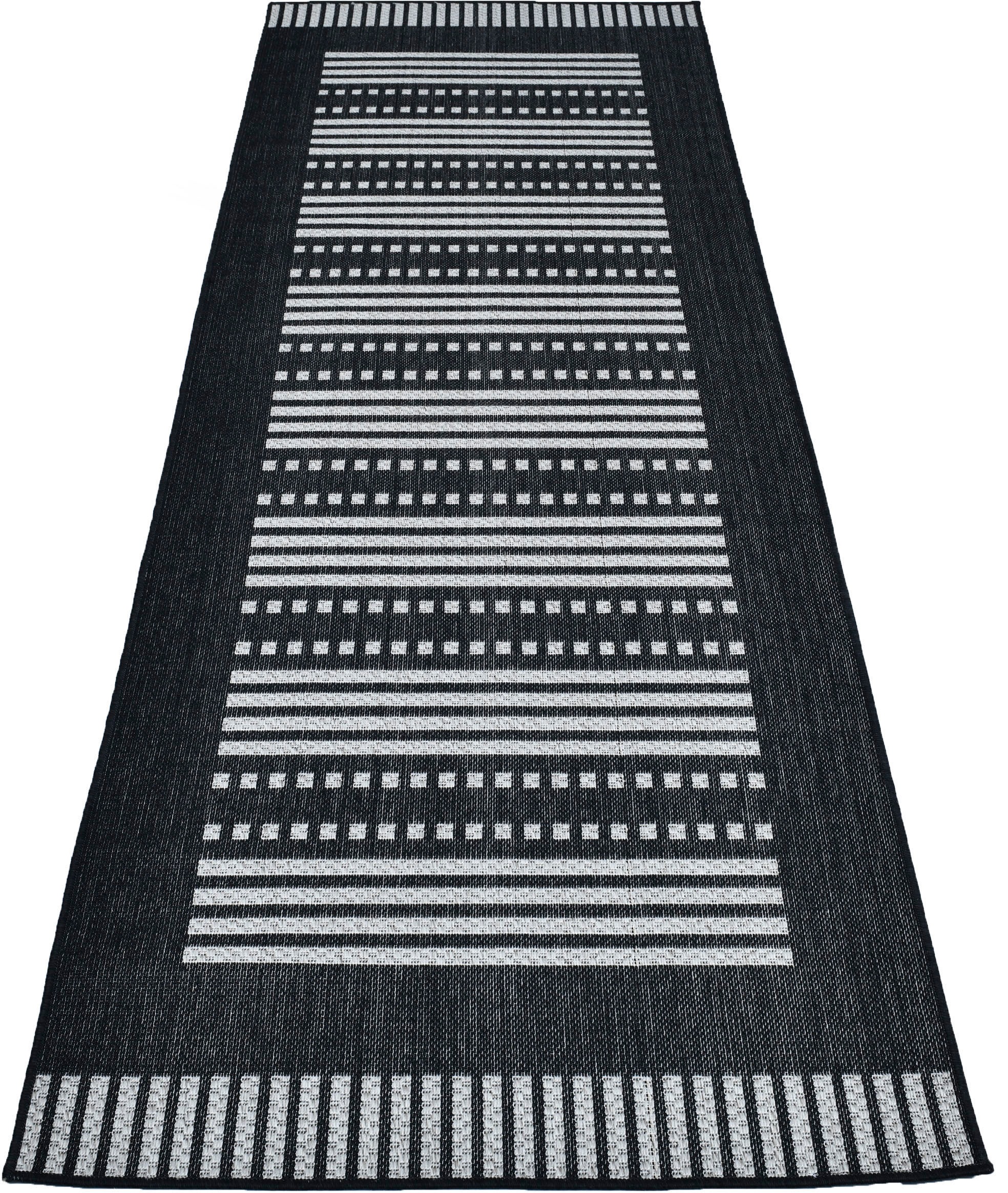 Image of andas Läufer »Pico«, rechteckig, 8 mm Höhe, In- und Outdoorgeeignet, Flachgewebe, Wetterfest & UV-beständig, für Balkon, Terrasse und Wintergarten, besonders flach, auch für Küche oder Esszimmer und Wohnzimmer geeignet bei Ackermann Versand Schweiz