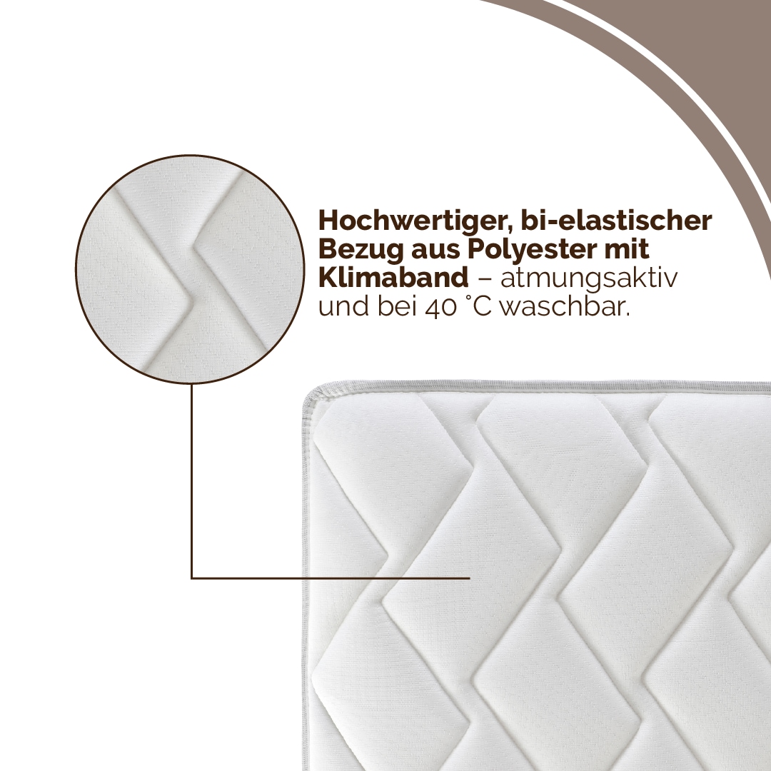 DI QUATTRO Matelas mousse confort »Komfortschaummatratze Airy Form 23, Matratze in diversen Grössen« 23 cm hoch Raumgewicht: 28 kg/m³ 1 cuis tlg. Die Matratze, die atmet! - besonders atmungsaktiver Kern