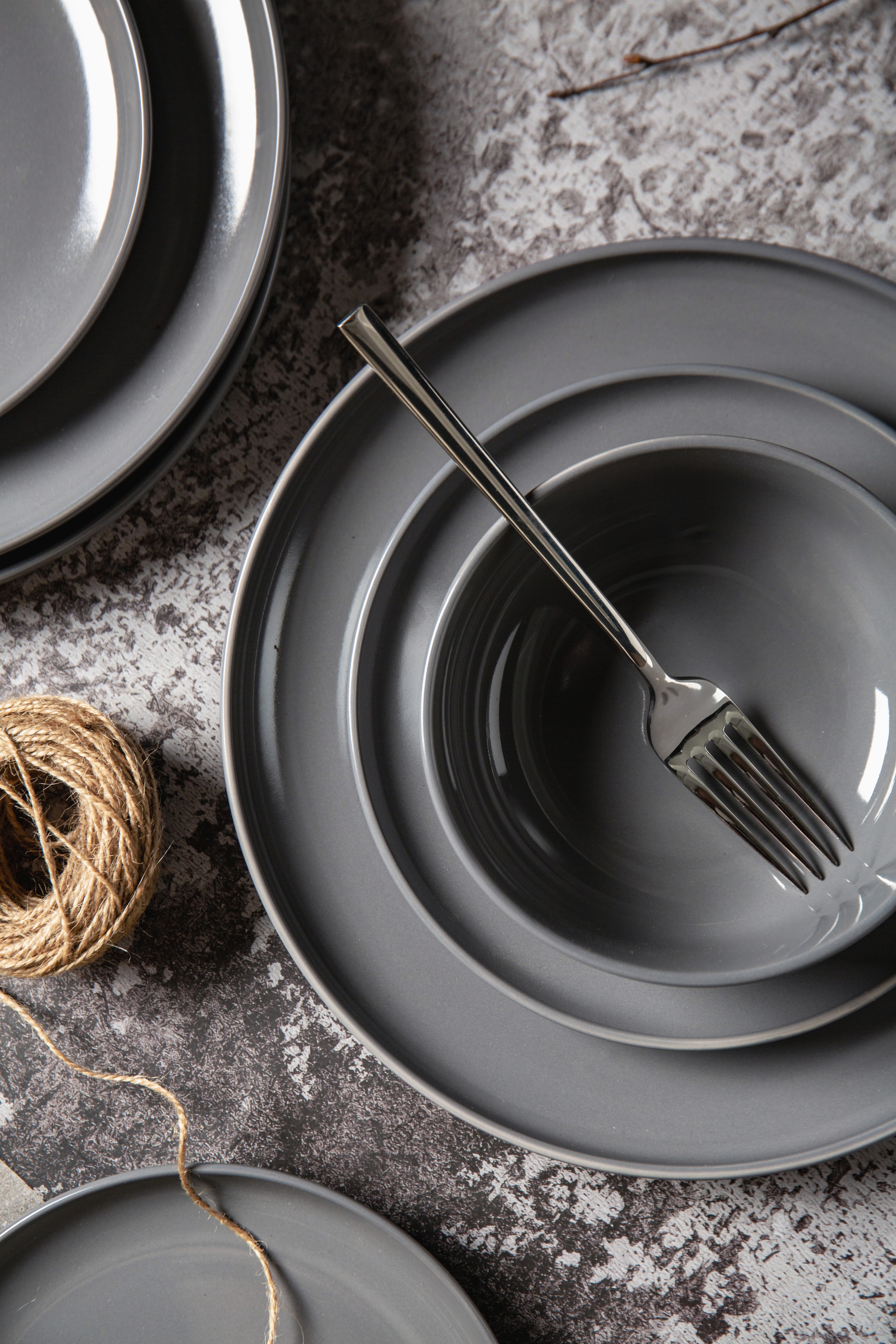 my home Set de vaisselle »Timula, aussen matt, innen glänzend« spülmaschinenfest und mikrowellengeeignet