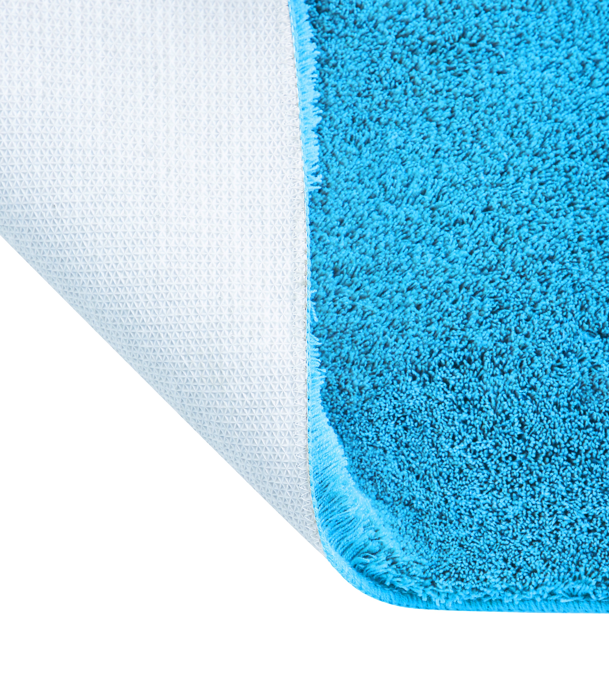 my home Badematte »Merida, Badvorleger, Badezimmer Teppich«, rutschhemmend beschichtet, fussbodenheizungsgeeignet-schnell trocknend-strapazierfähig, Badteppich, Uni Farben, rechteckig, rund & als 2-tlg. Set erhältlich