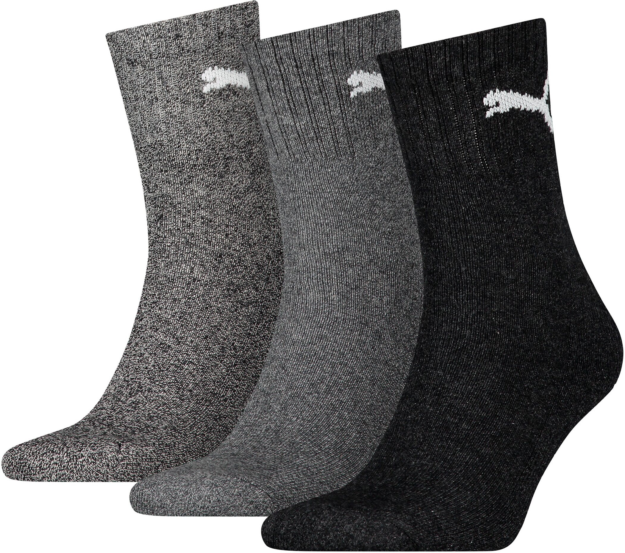 PUMA Chaussettes de sport »short crew« 3 Couple tlg. en lot de 3, avec semelle en éponge rembourrée, respirant, élastique