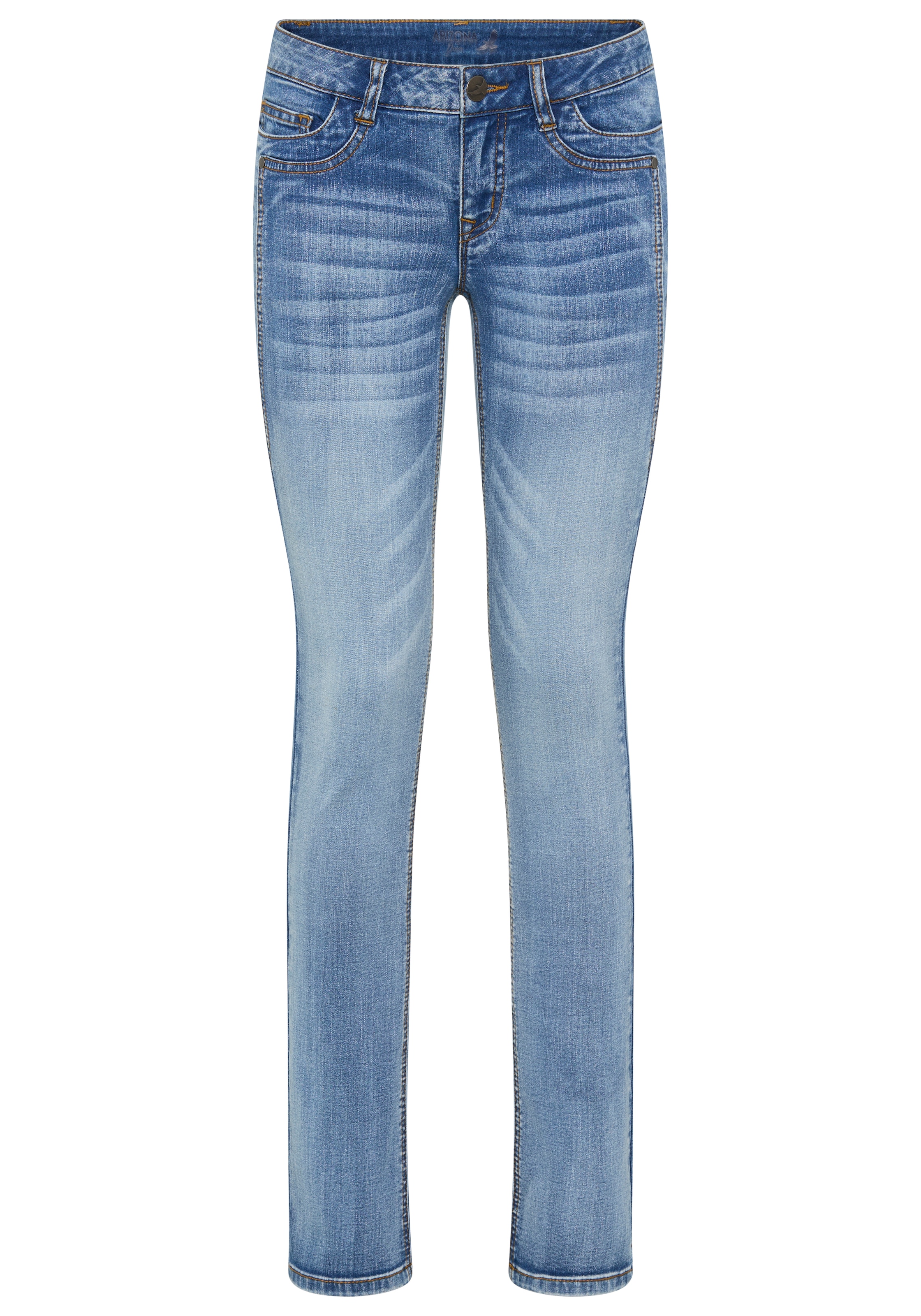 Arizona Comfort-fit-Jeans »mit Keileinsätzen« niedrige Leibhöhe