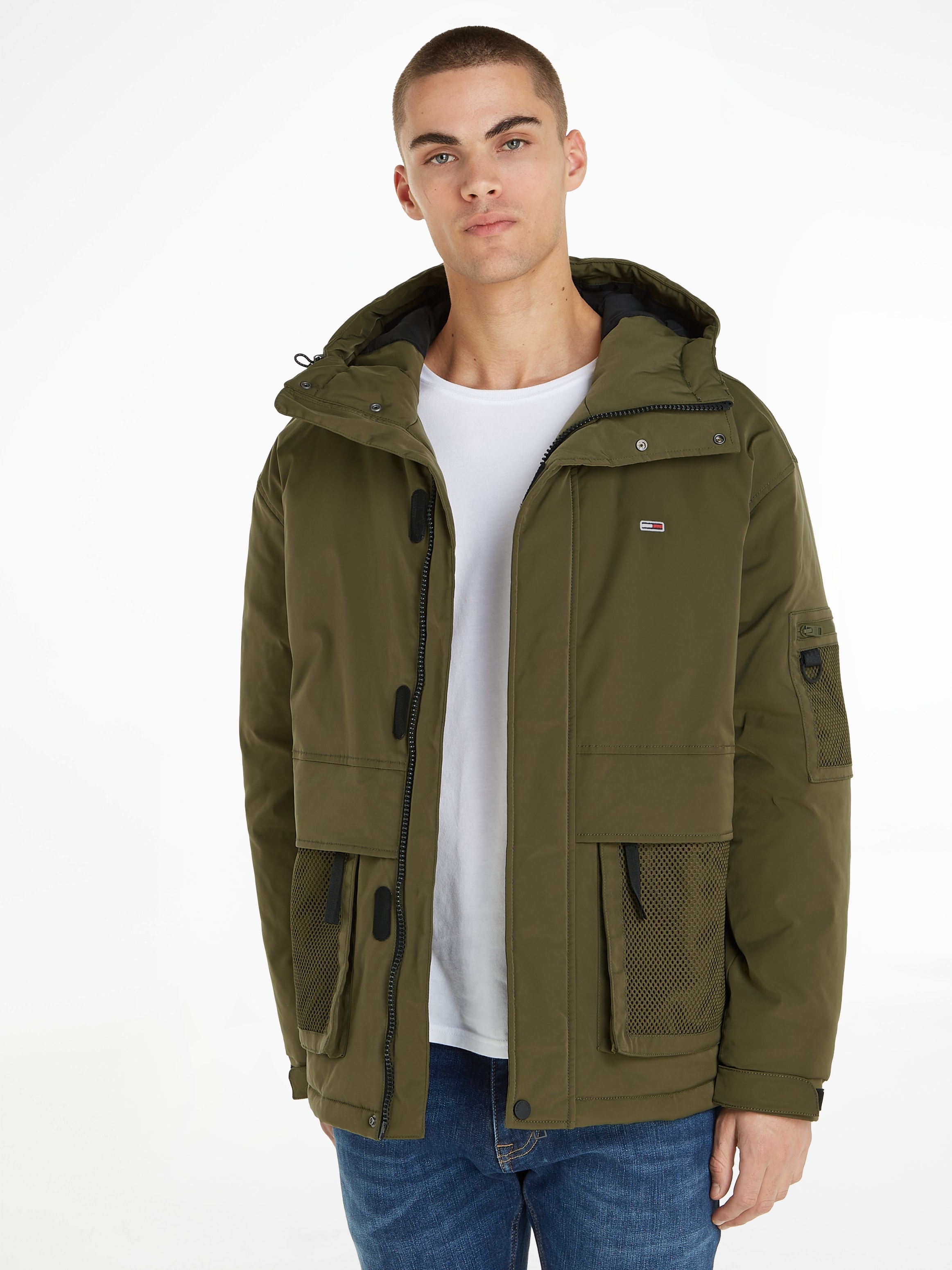 Tommy Jeans Blouson »TJM TECH JACKET«, mit Kapuze