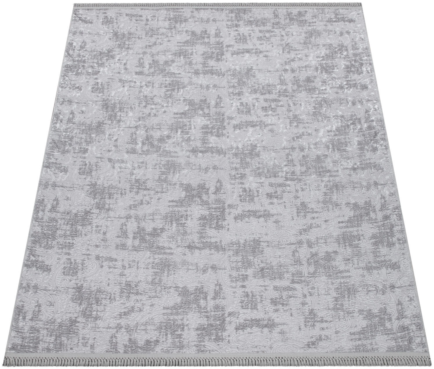 Image of Paco Home Teppich »Lorca 560«, rechteckig, 6 mm Höhe, Kurzflor, Orient Design mit 3D-Effekt, mit Fransen, waschbar, ideal im Wohnzimmer & Schlafzimmer bei Ackermann Versand Schweiz