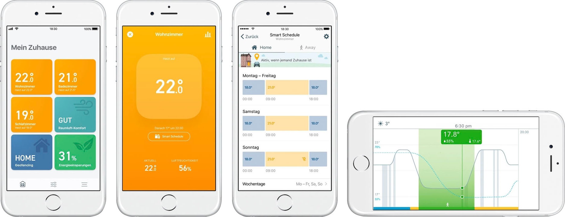 Tado Heizkörperthermostat »Starter Kit - Smartes Thermostat V3+ (Verkabelt) für Heizthermen«