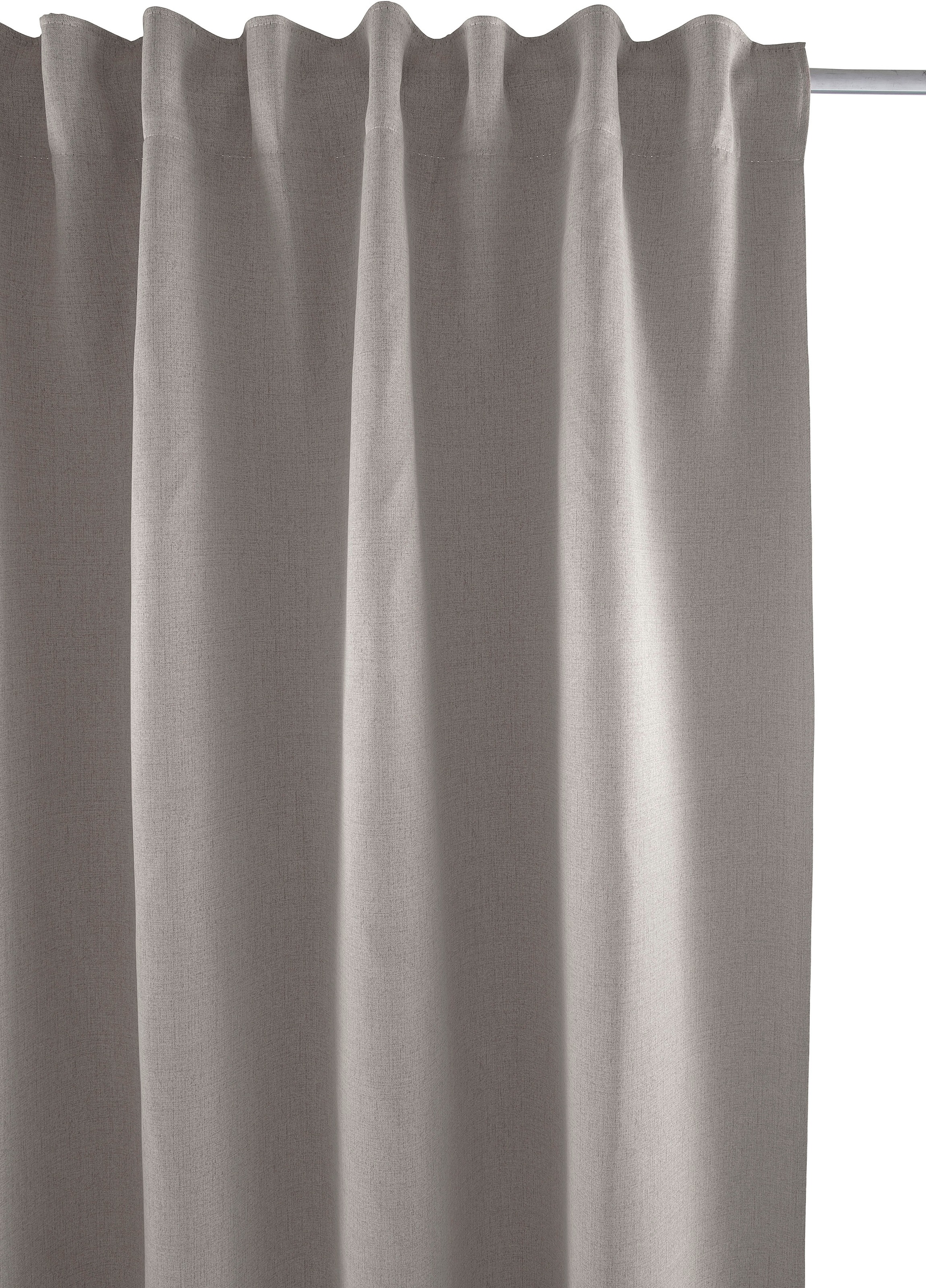 my home Rideau »LONDON« Boucles cachées 1 cuis tlg. Sicht- und Lichtschutz, 135 x 235cm,Melange-Optik,