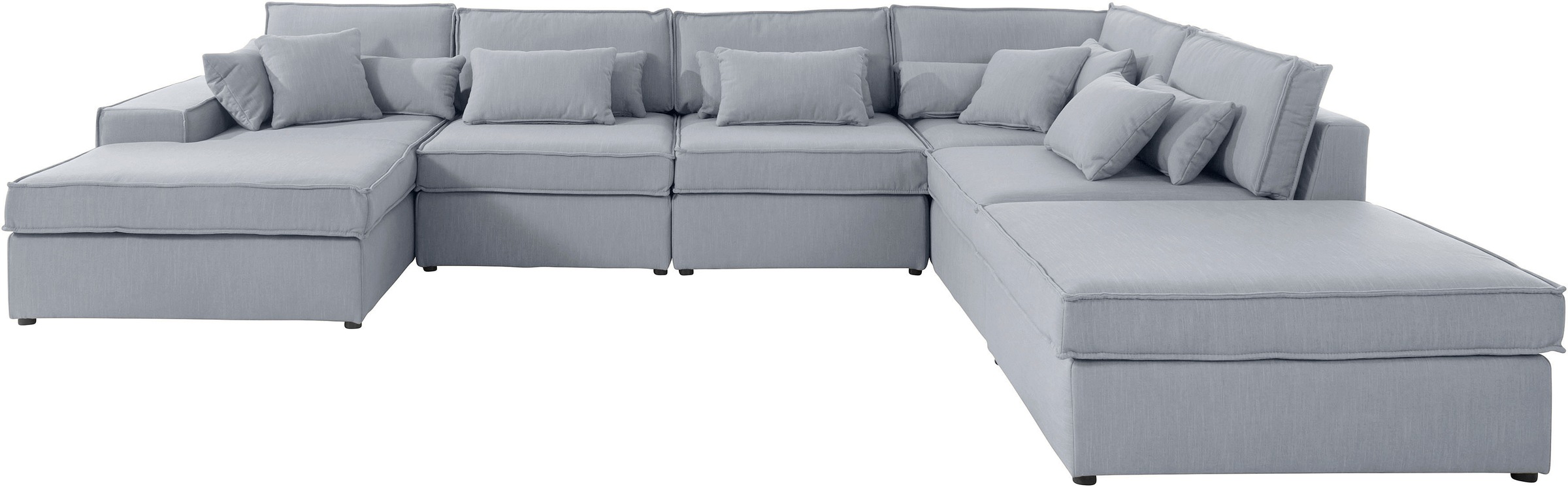 Image of LeGer Home by Lena Gercke Wohnlandschaft »Ceyda«, 6 Teile, zusammengesetzt aus Modulen, in vielen Bezugsqualitäten und Farben, fester Sitzkomfort bei Ackermann Versand Schweiz