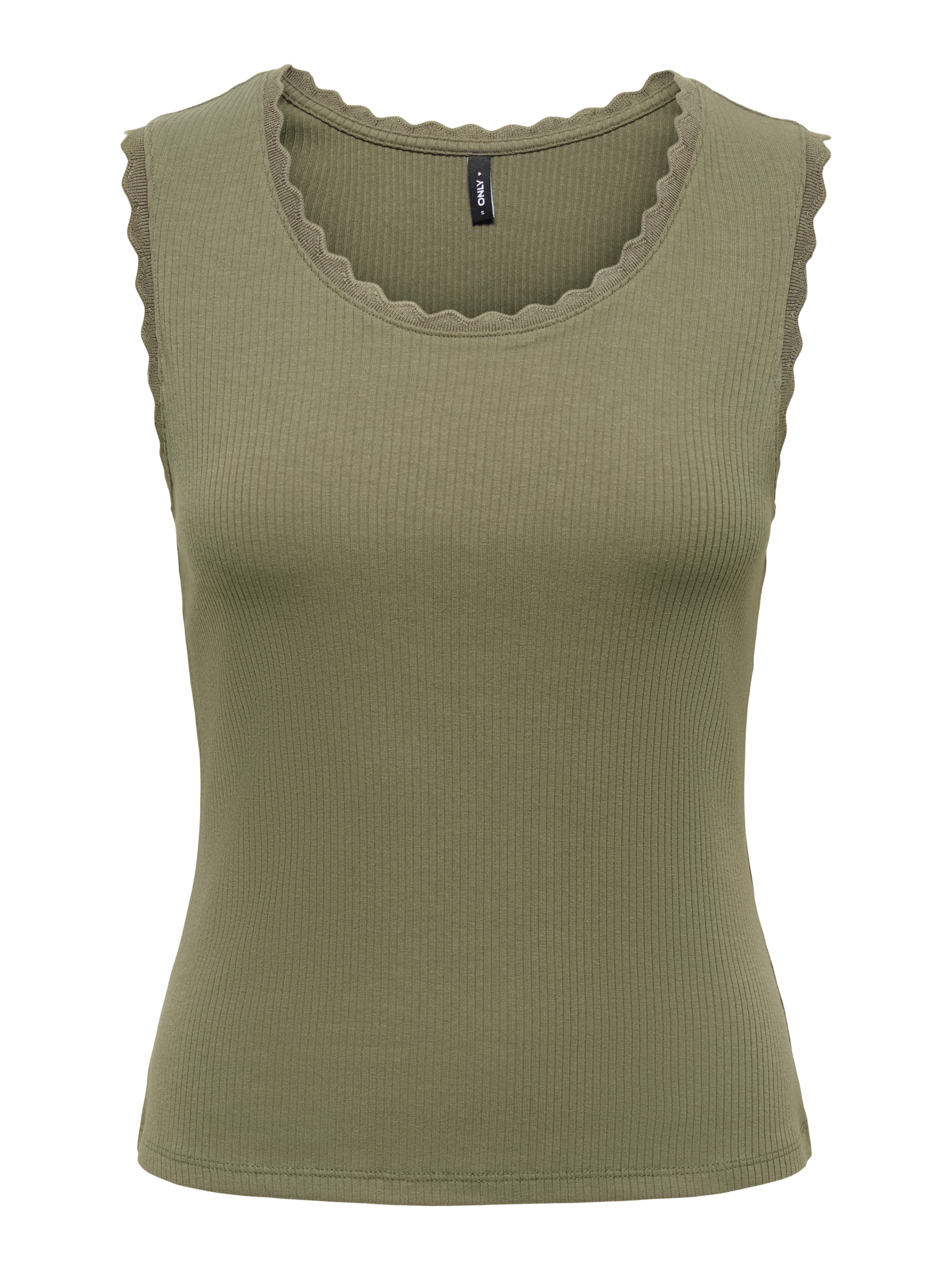 ONLY Tanktop »ONLLUNI S/L TANK TOP CS JRS« Baumwollmischung, regular fit, Rundhals