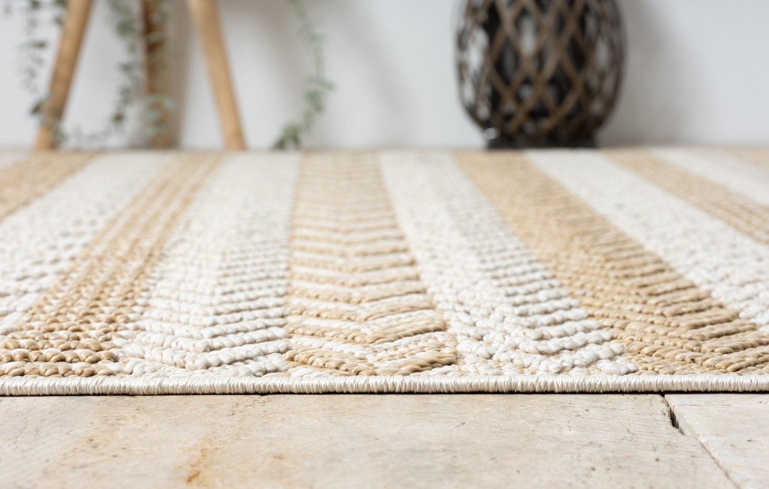 Myflair Möbel & Accessoires Teppich »Piazza, LAGERRÄUMUNG!«, rechteckig, 8 mm Höhe, modernes Design, gestreift, In & Outdoor geeignet, Balkon, Terrasse