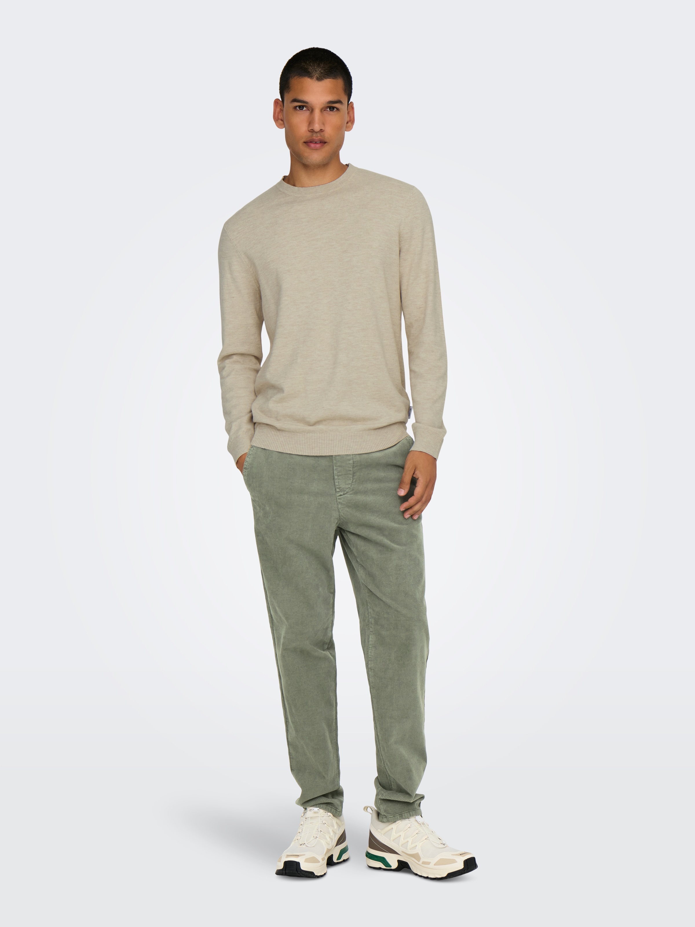 ONLY & SONS Pull en tricot »ONSLOUI REG 12 MEL CREW KNIT NOOS«