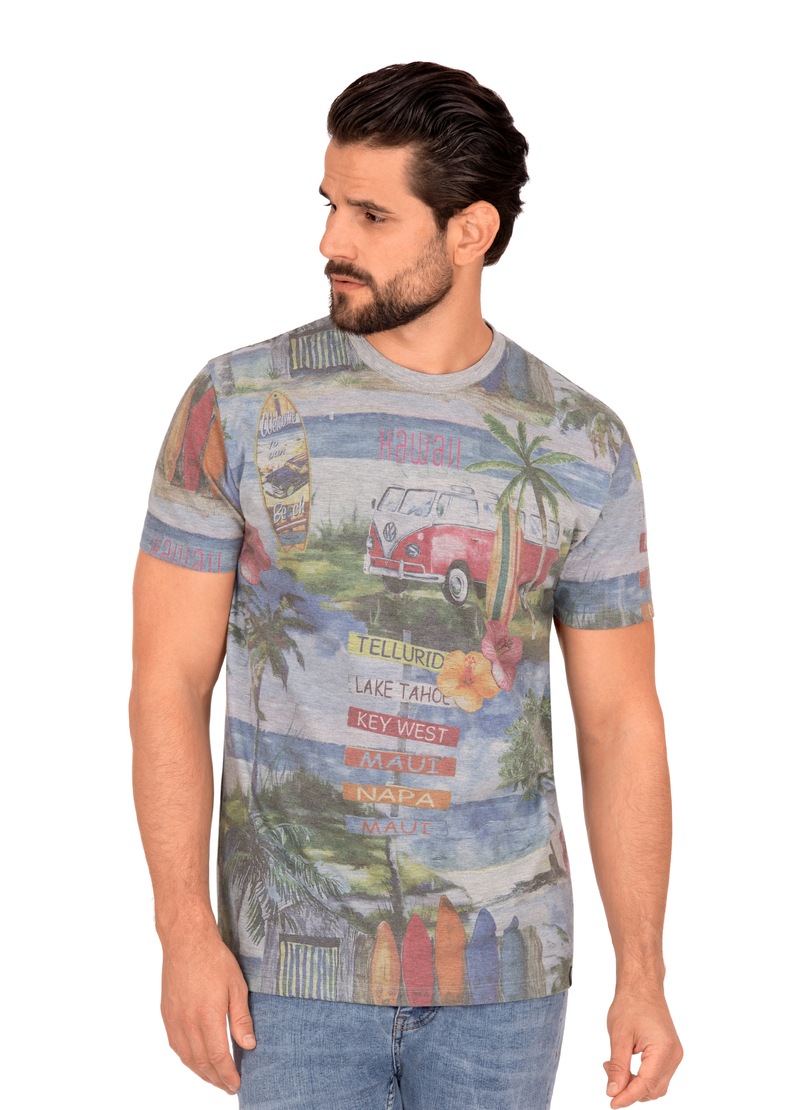 Image of Trigema Print-Shirt, mit buntem Druck für Herren bei Ackermann Versand Schweiz