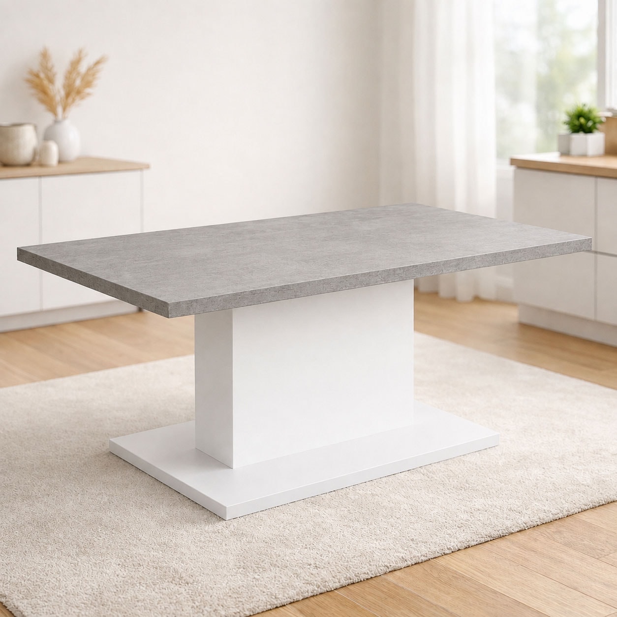 GOODproduct Esstisch »Atina Säulentisch, Küchentisch, Speisetisch, Dekortisch« Moderner Esstisch für 4-6 Personen, erhältlich in Trend-Dekoren