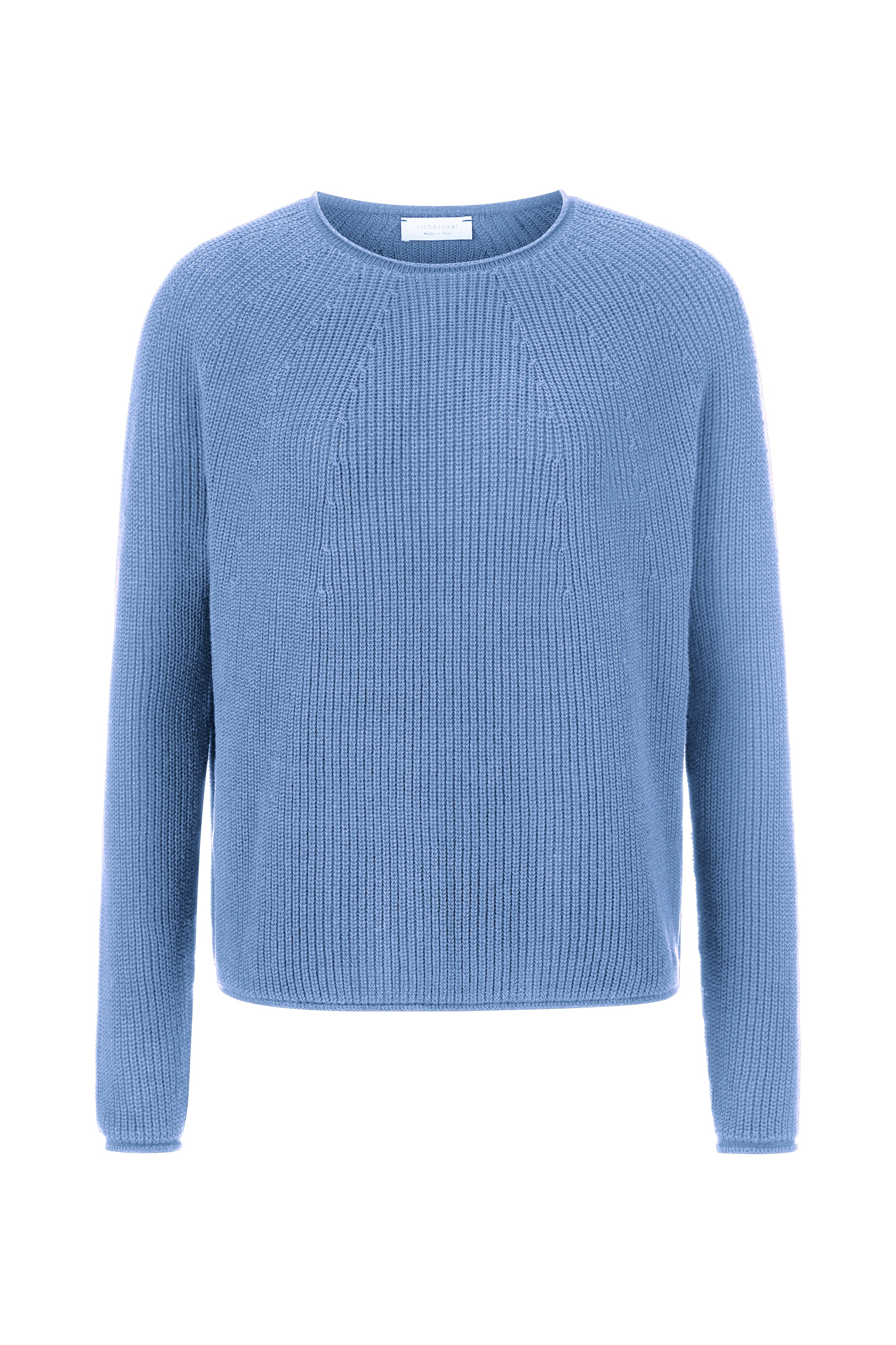 RICHROYAL Rundhalspullover Mit Rundhalsausschnitt