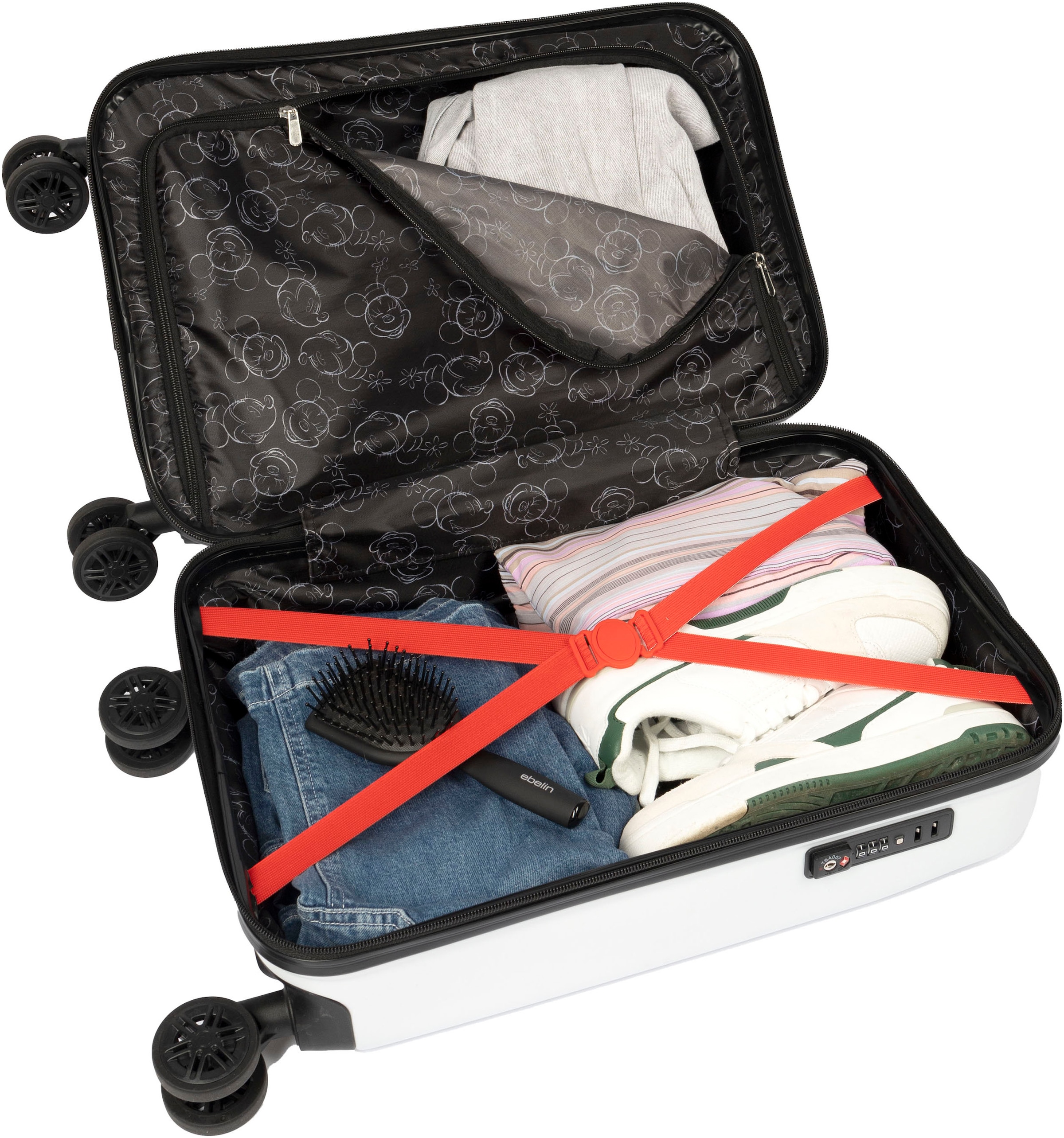 UNDERCOVER Valise pour enfants »Minnie Maus, 59 cm« 35 litre 4 Rollen mit TSA-Zahlenschloss