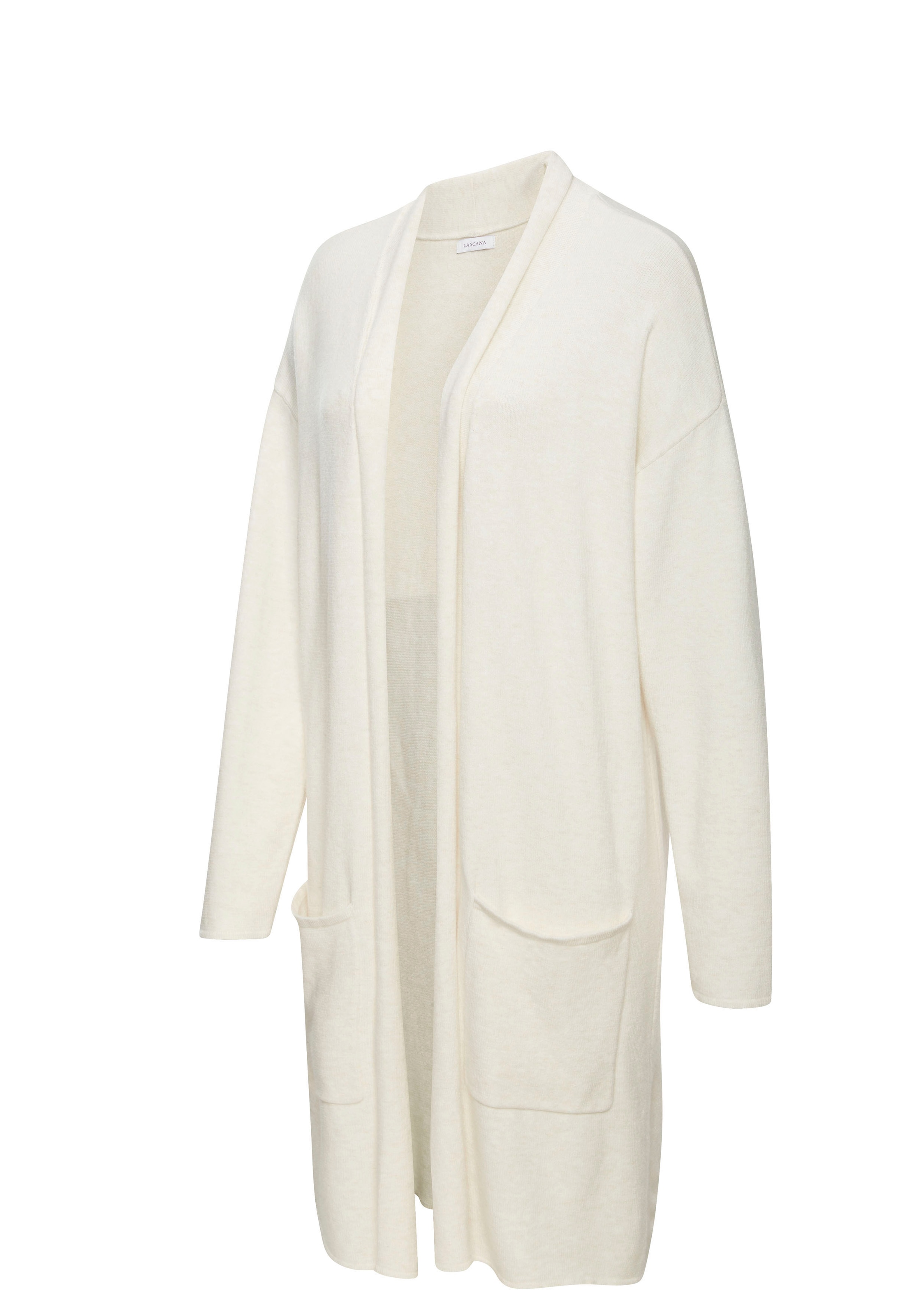 LASCANA Longstrickjacke , aus hochwertigem Strick
