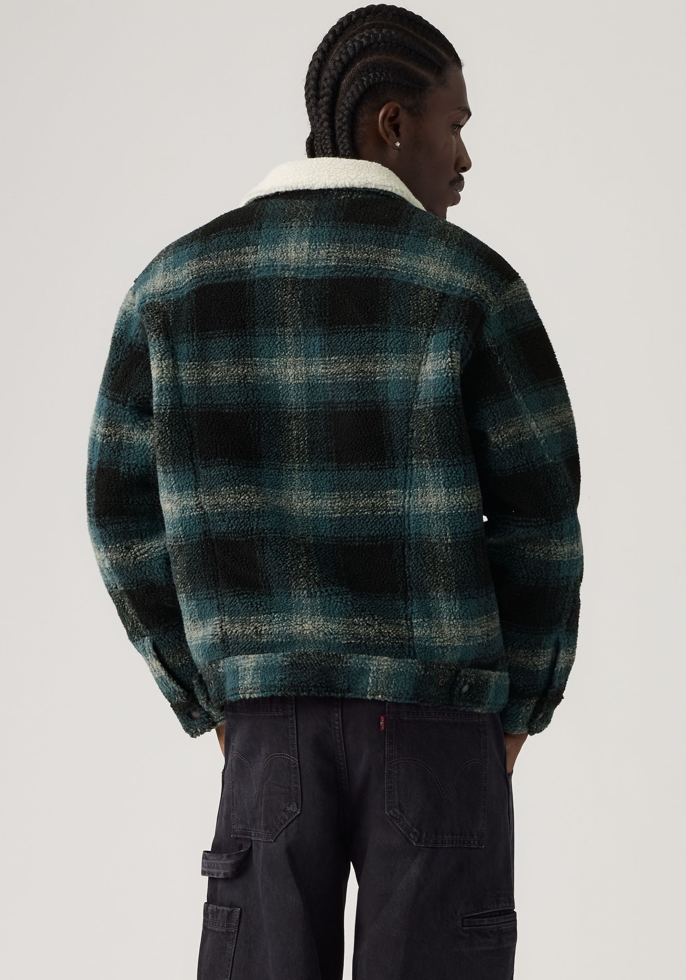 Levi's® Veste polaire »TYPE 3 EXT SHERPA TRUCKER« fermeture à pression, poches latérales