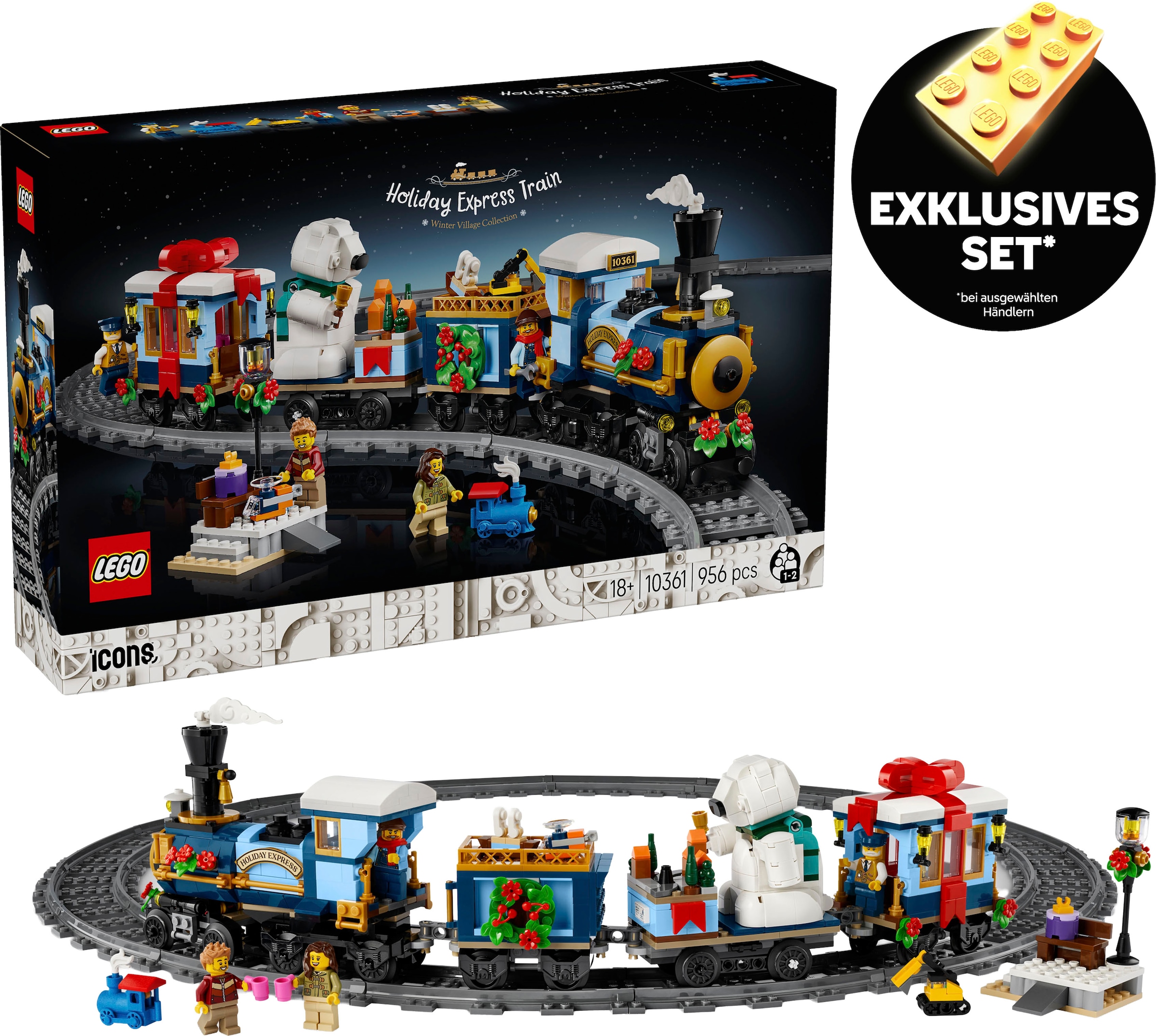 Image of LEGO Konstruktionsspielsteine "Weihnachtsexpress (10361), LEGO Icons" Exklusives Set