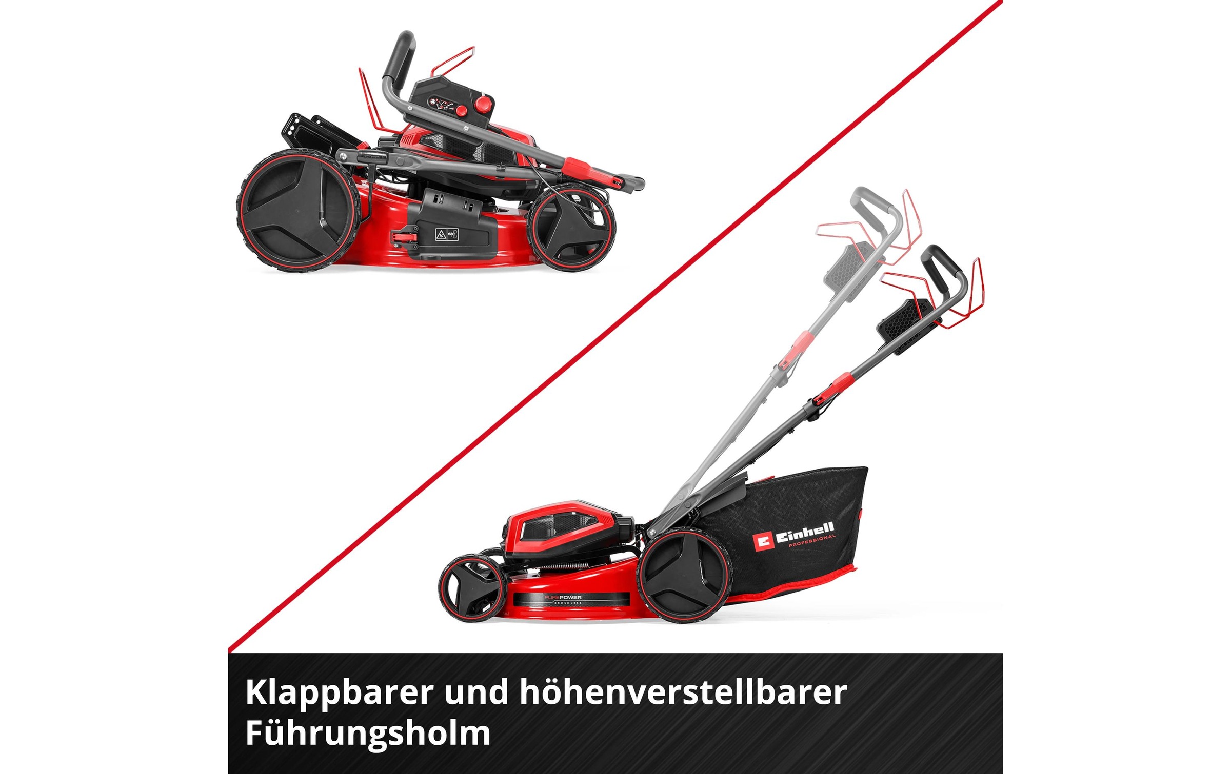 Einhell Akkurasenmäher »GP-CM 36/52 S Li BL Kit, 4 x 5.2Ah«