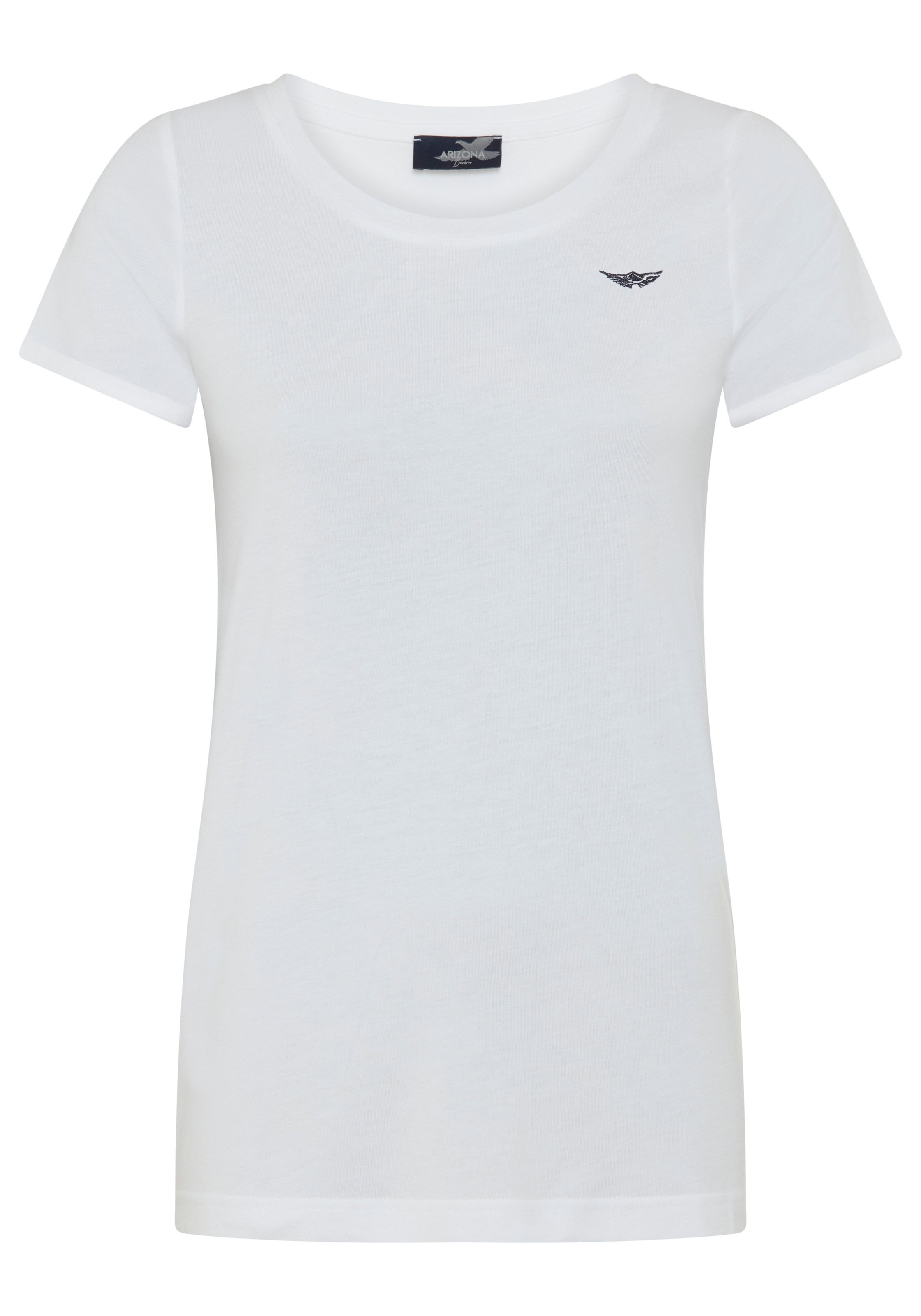 Arizona T-shirt Manches courtes, ajusté, style basique, en mélange de coton