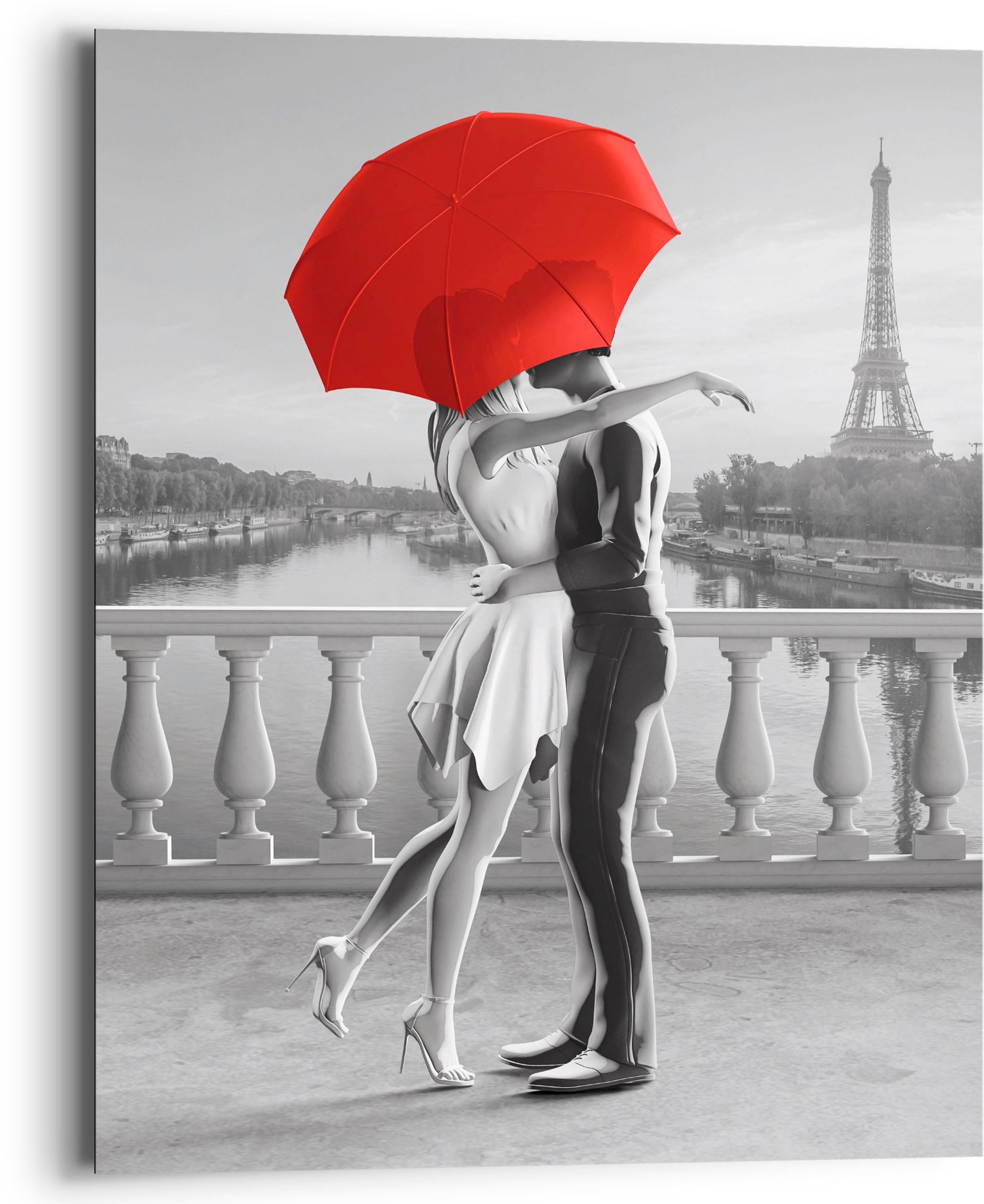 Image of Reinders Holzbild "Romance in Paris" 1 Stk. tlg.