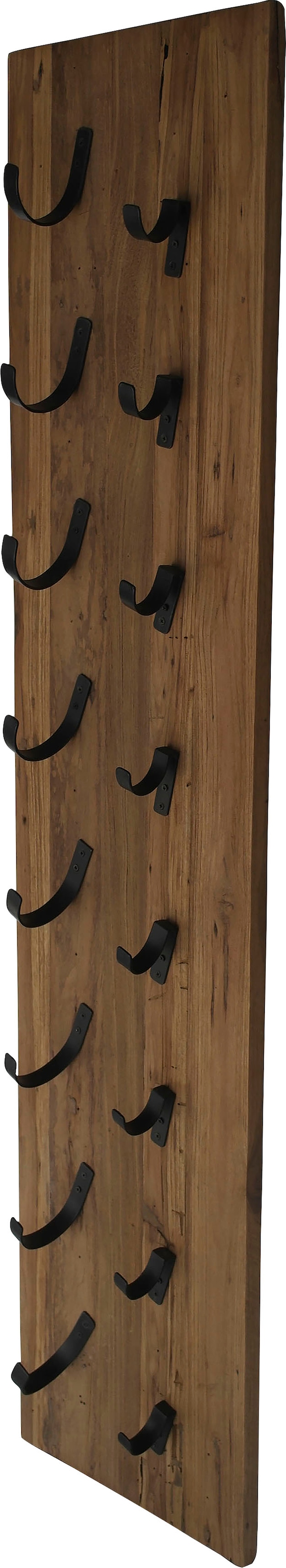 SIT Flaschenregal »Weinregal ROMANTEAKA – Wand-Flaschenregal aus Teakholz & Metall« Wand-Weinregal aus Teakholz & Metall für stilvolle Flaschen
