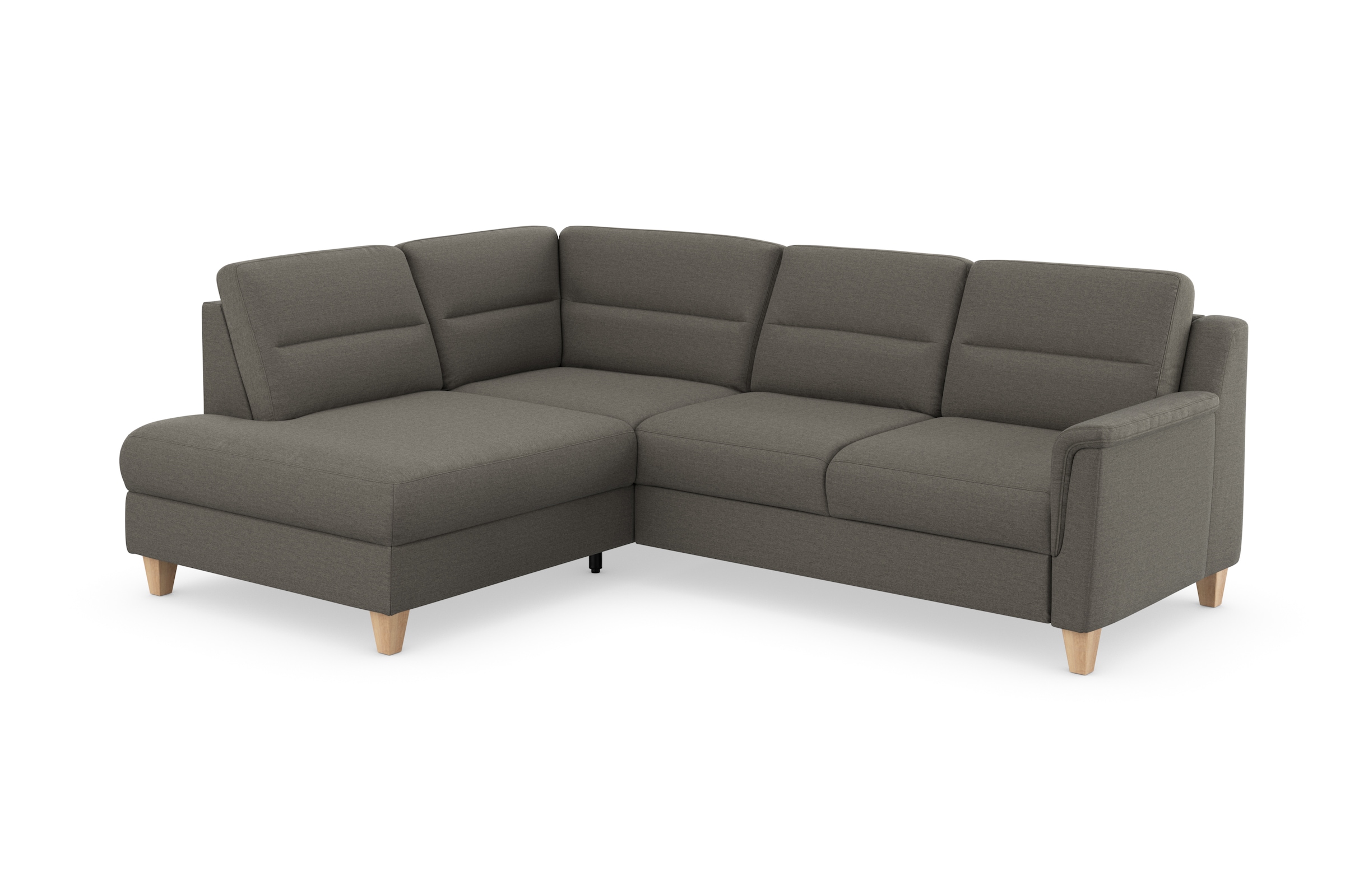 sit&more Ecksofa »Farö L-Form«, inklusive Federkern, wahlweise mit Bettfunktion und Bettkasten