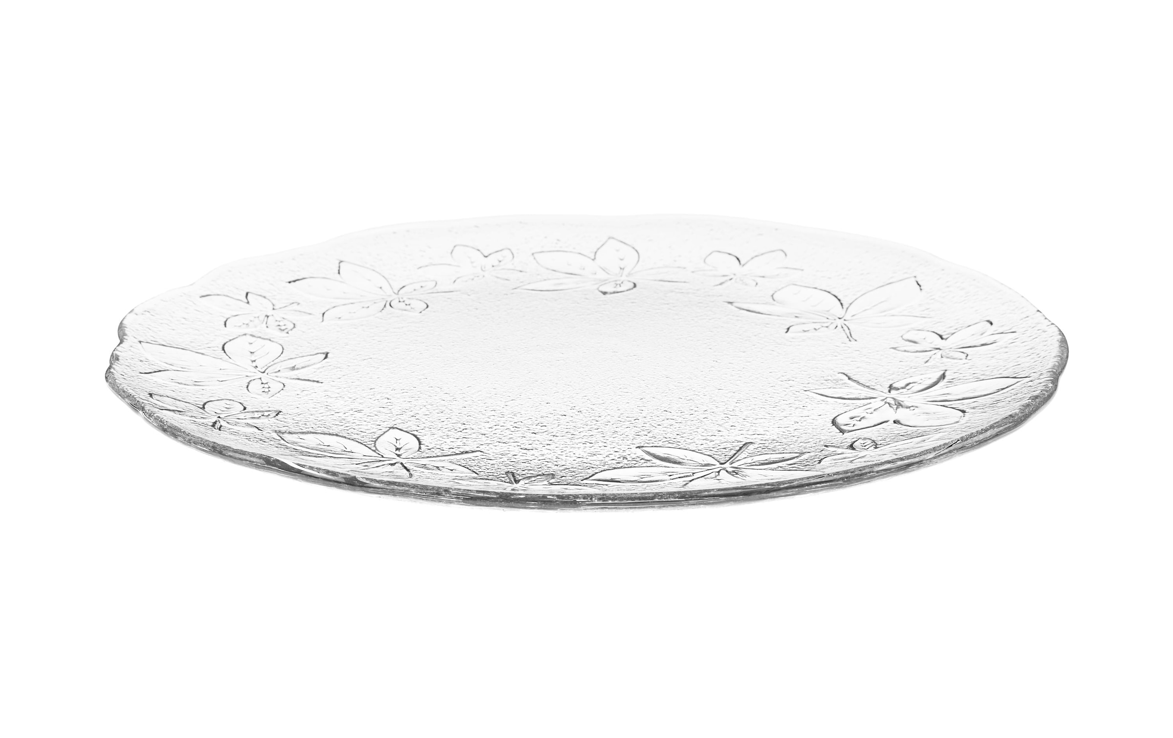 Glasi Hergiswil Servierplatte »Kastanienblätter«