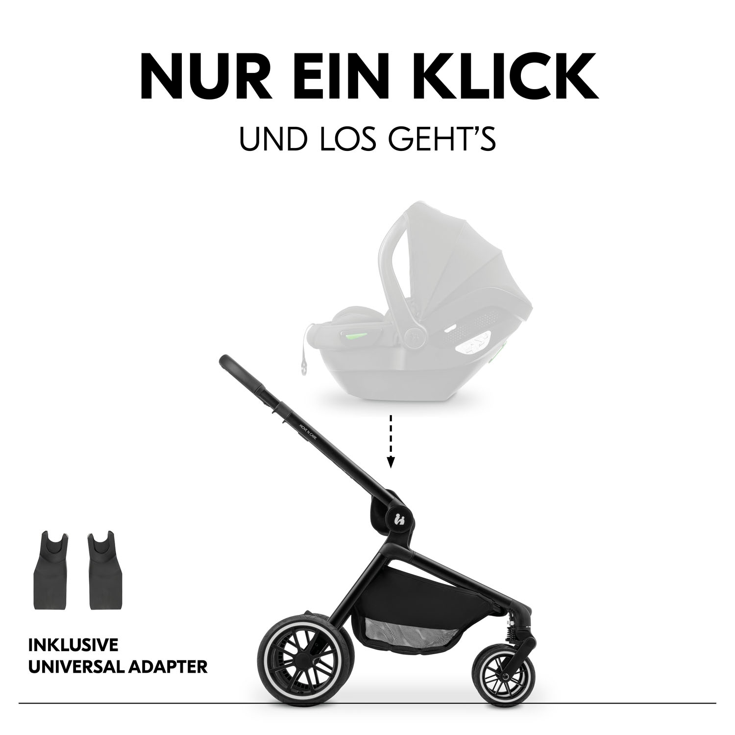 Hauck Poussette combinée »Move N Care Set« 22 kilos belastbar bis 22 kg