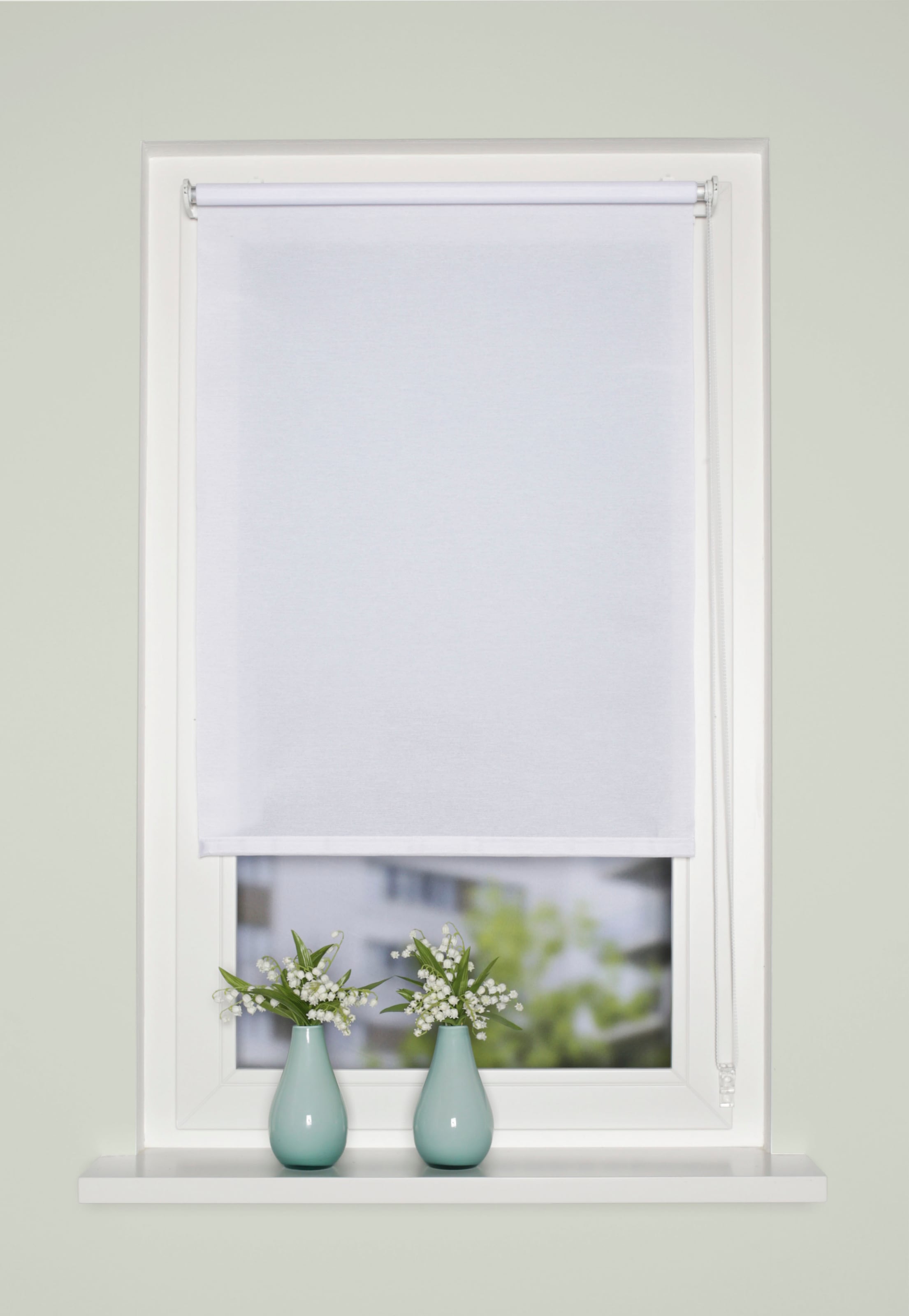 Image of HOME WOHNIDEEN Raffrollo »ROM«, mit Hakenaufhängung, ohne Bohren, freihängend, Kettenzugrollo, Uni bei Ackermann Versand Schweiz