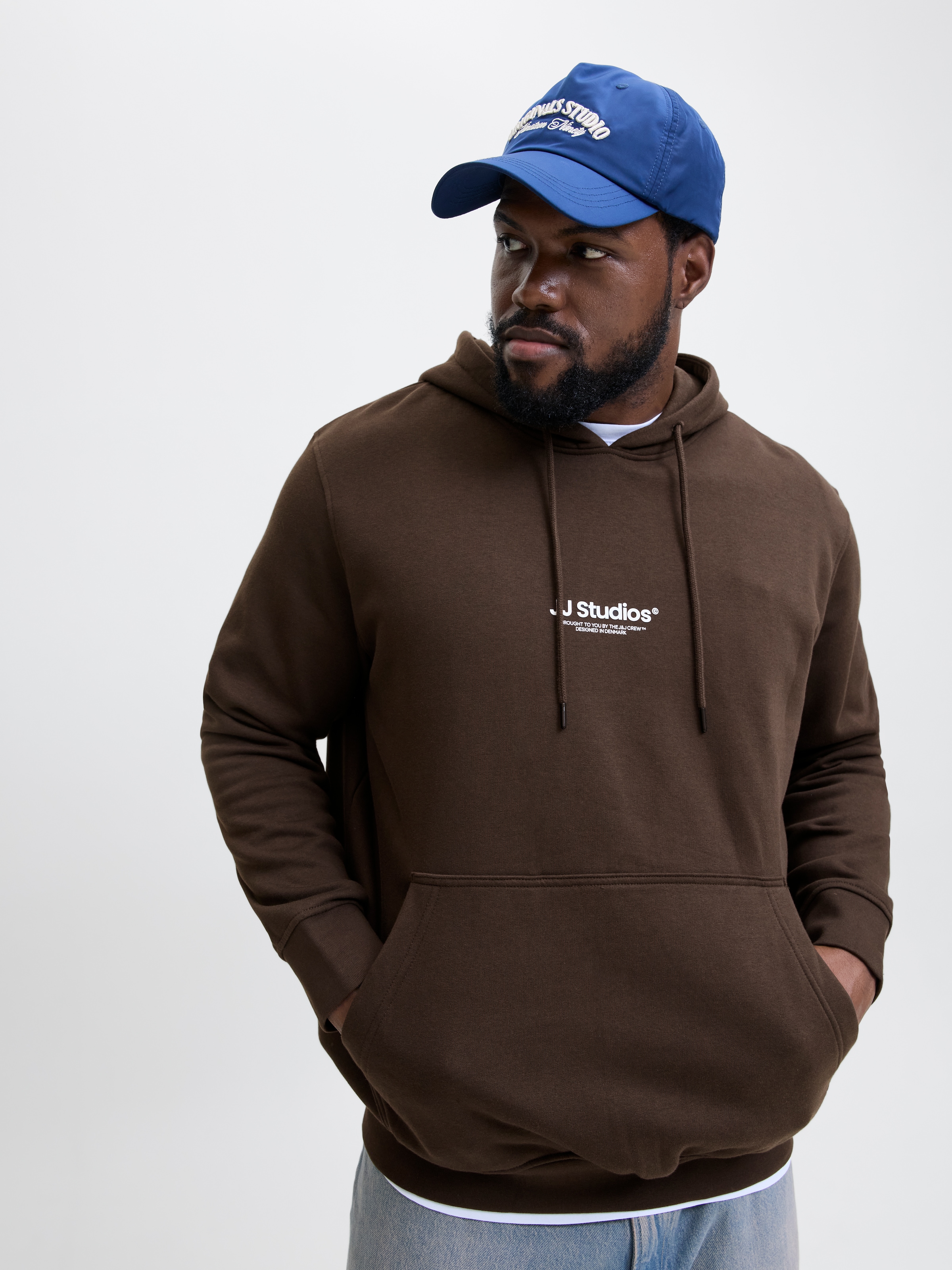 Jack & Jones PlusSize Sweat à capuche »JJESOHO SWEAT HOOD NOOS PLS«, mit Logobranding
